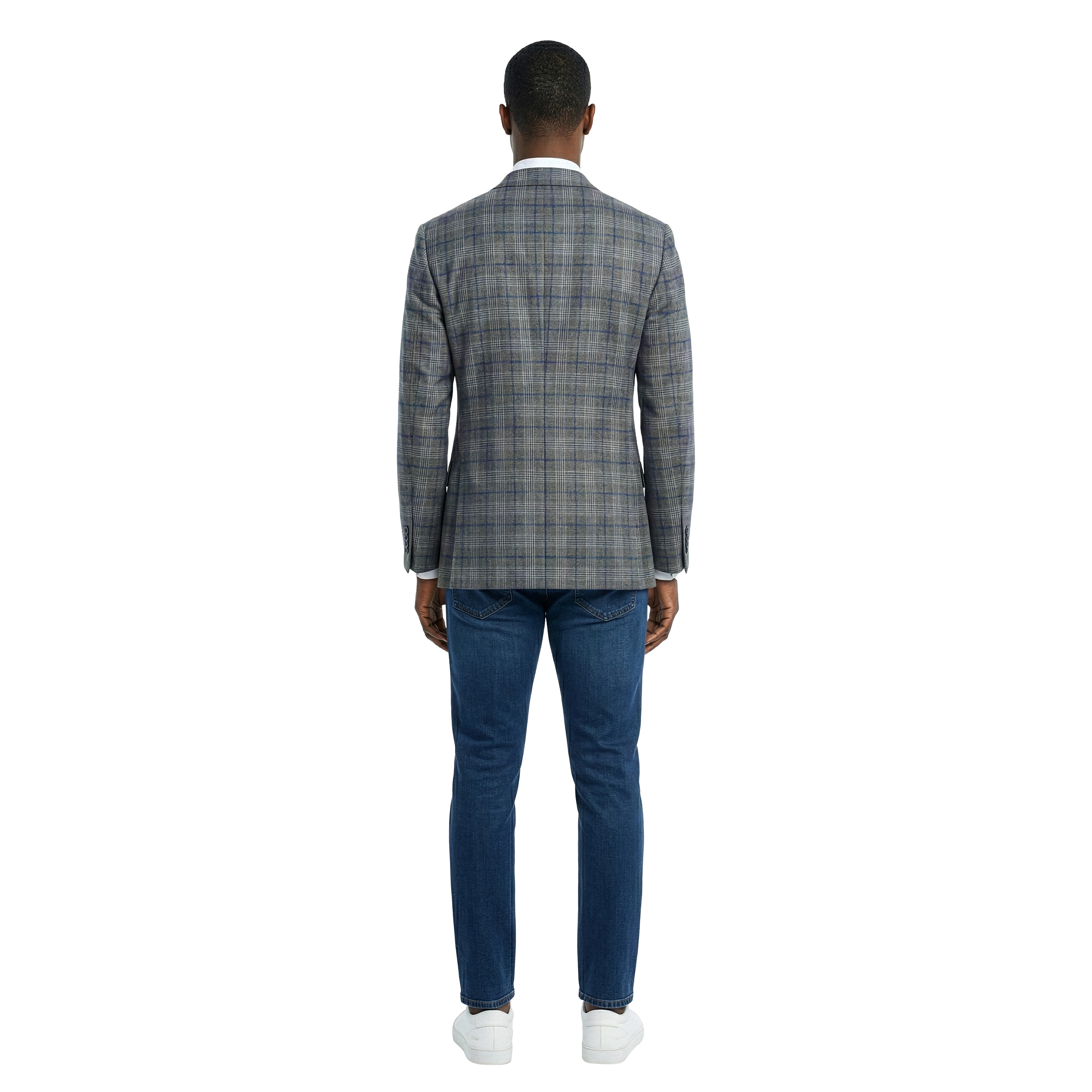 ZeGarie Men's Regular Fit Glen Plaid Sport Coat