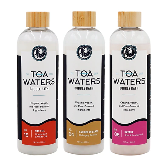 TOA Waters Unisex Bubble Bath Series - Tropical Escape - 3 Pack