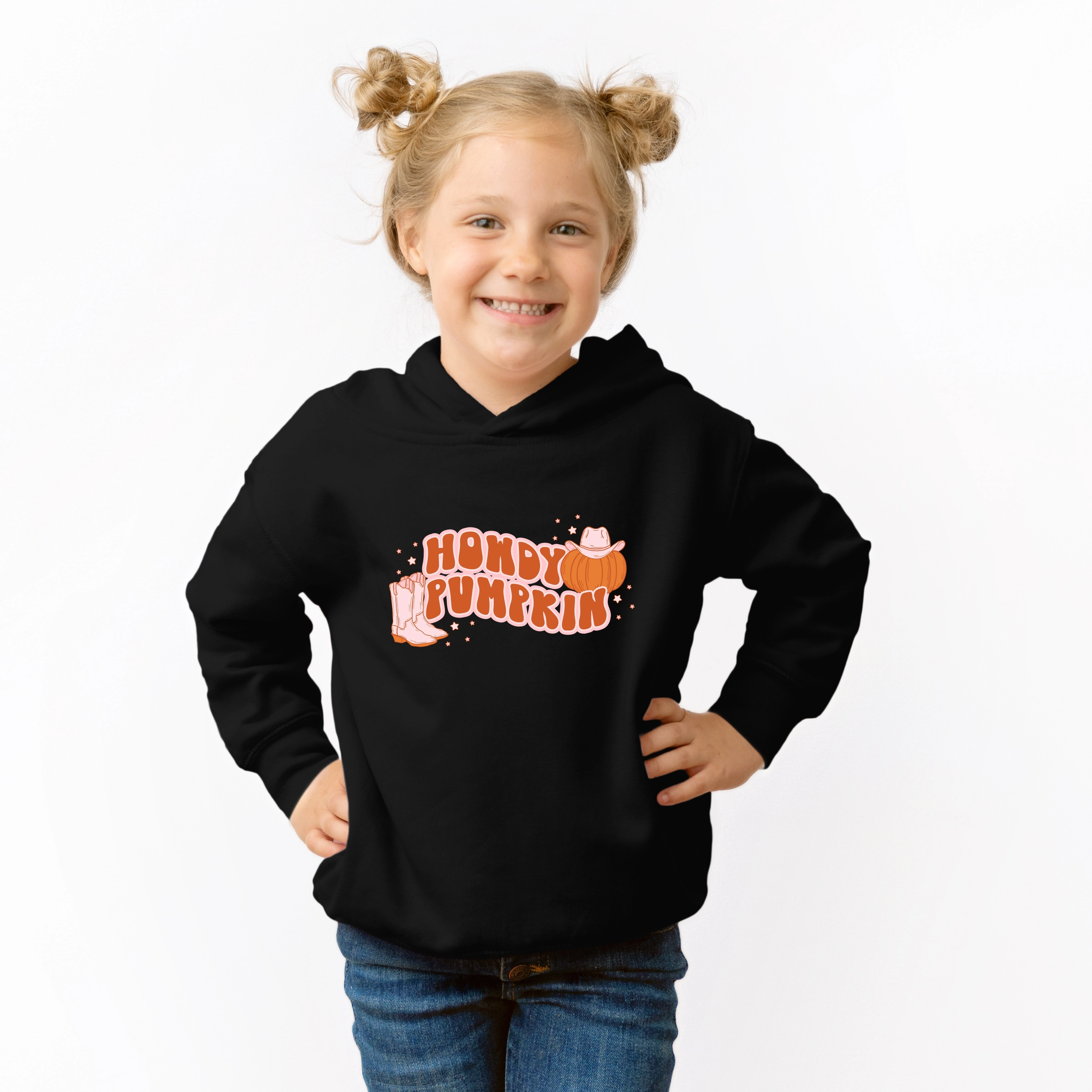 The Juniper Shop - Toddler Hoodie Howdy Pumpkin Boots
