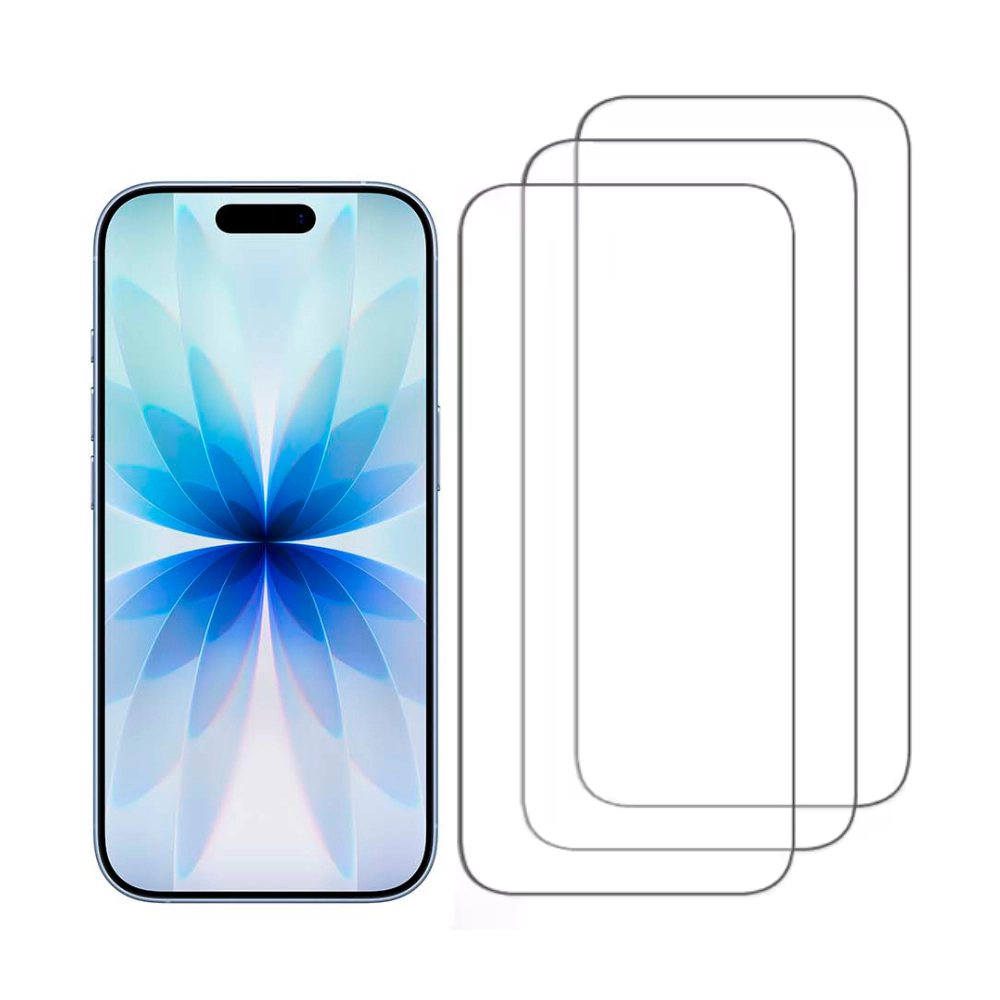Qixxronics for iPhone 17 / 17 Pro Screen Protector HD Clear Glass Film Protector for iPhone 17 [3-Pack]