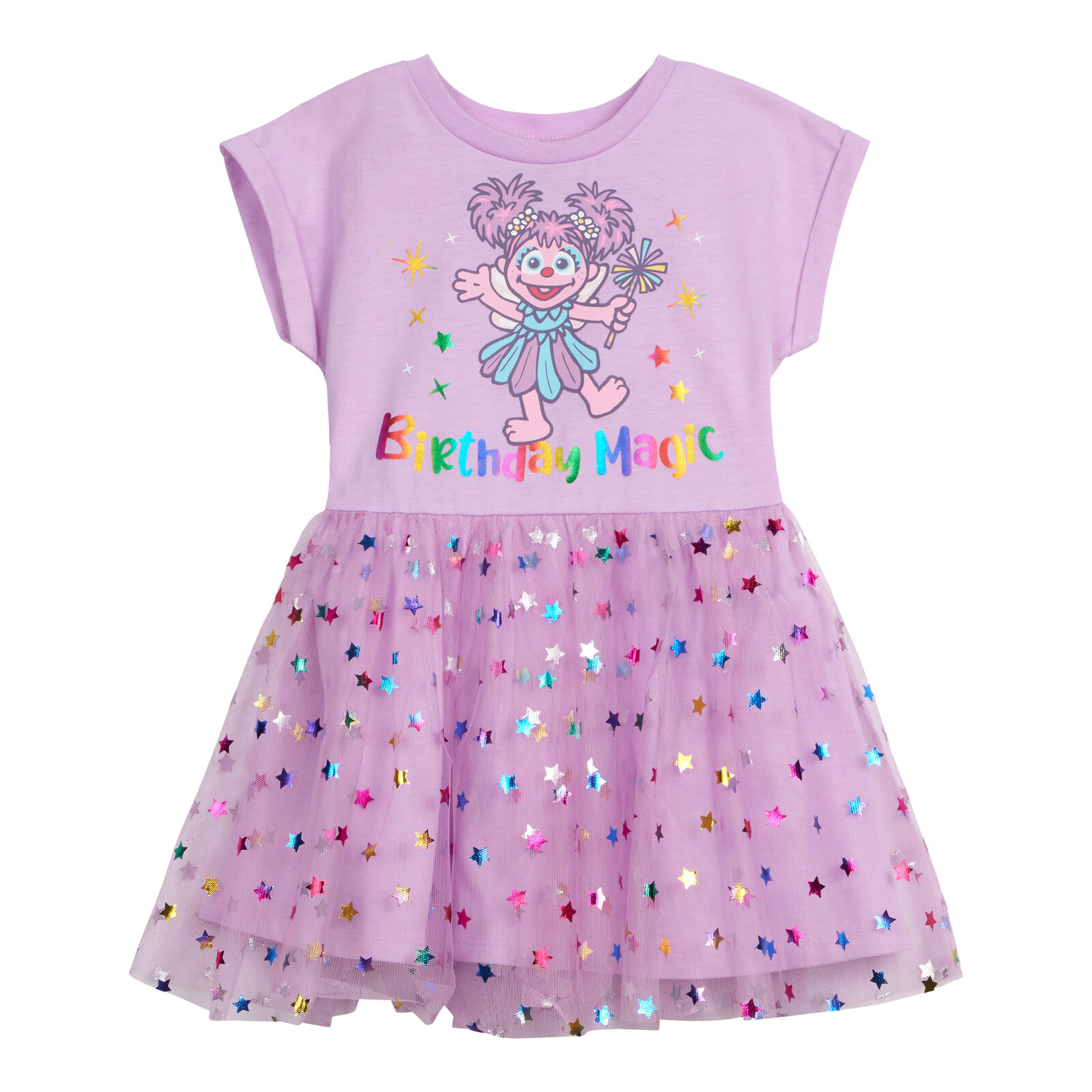Sesame Street Girls' Short Sleeve Tulle Tutu Dress