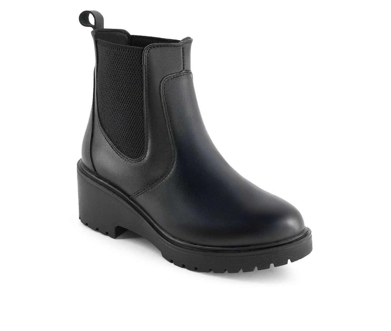 Andrea Womens Leather Chelsea Boots