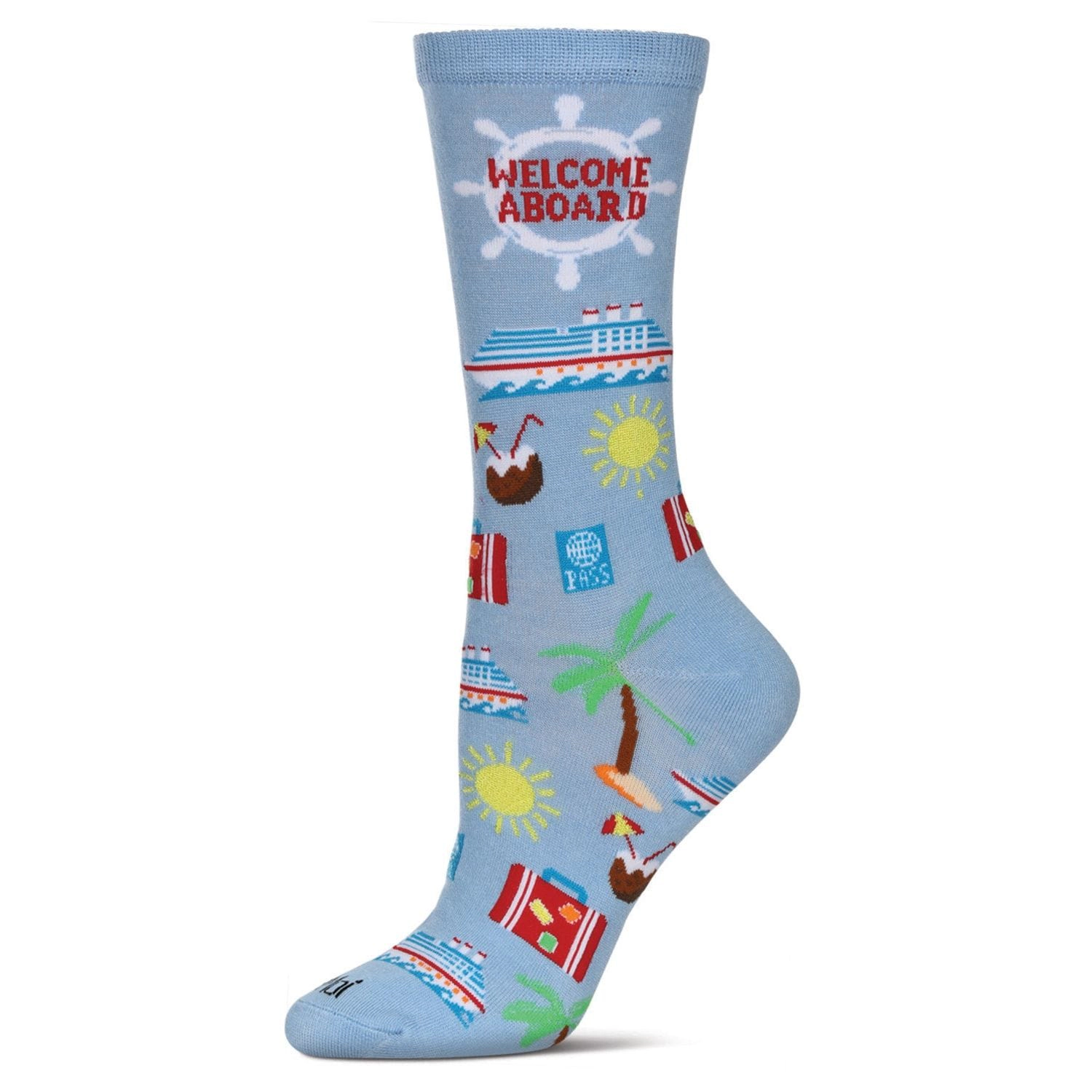 MeMoi Women's Cruise Ship Rayon From Bamboo Crew Socks
