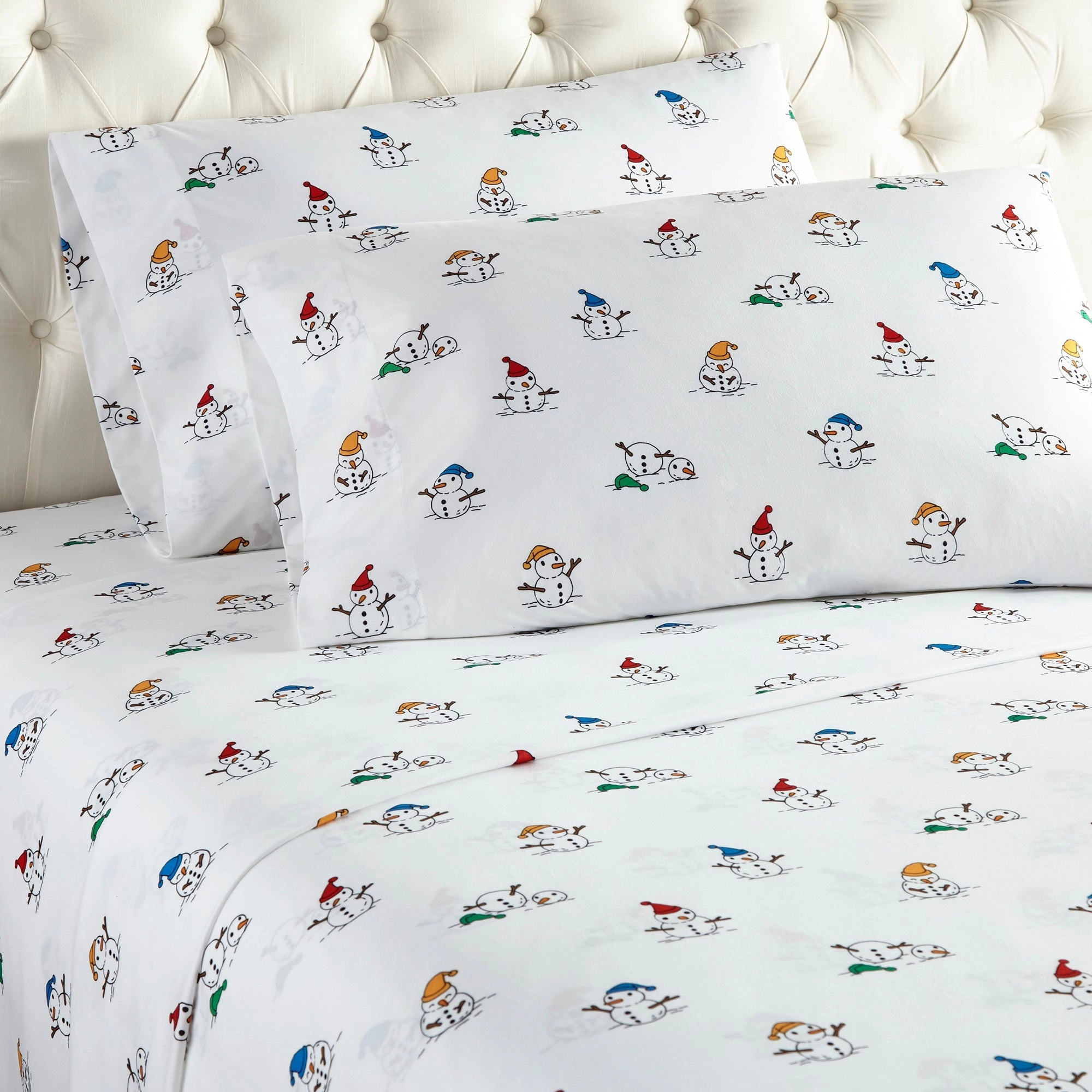 Shavel Home Products - Micro Flannel Printed Deep-Pocket Sheet Set