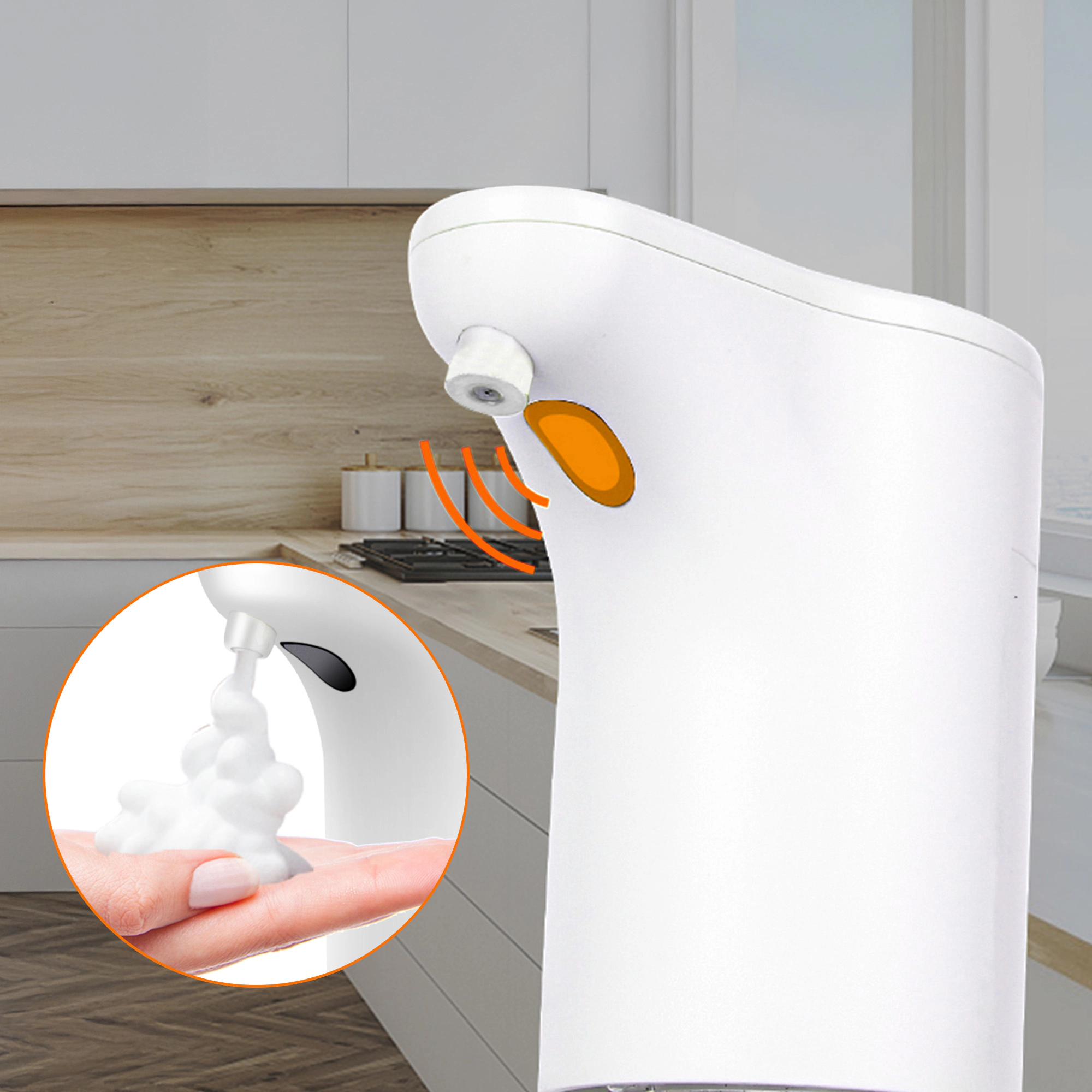 Cheer Collection 300 mL Touchless Soap Dispenser with Infrared Sensor and Adjustable Output