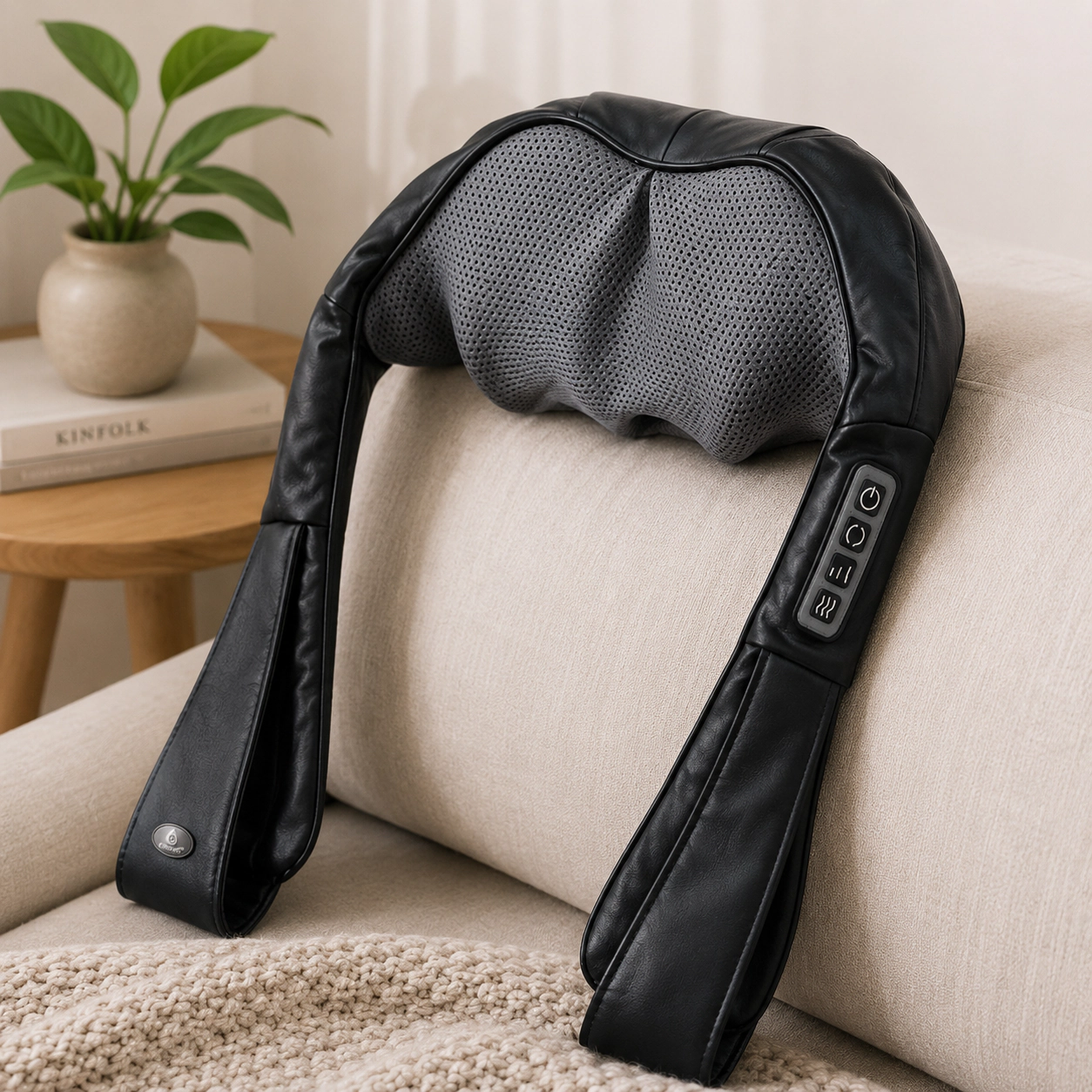 Pursonic Unisex Heated Deep Tissue 3D Shiatsu Back & Neck Massager