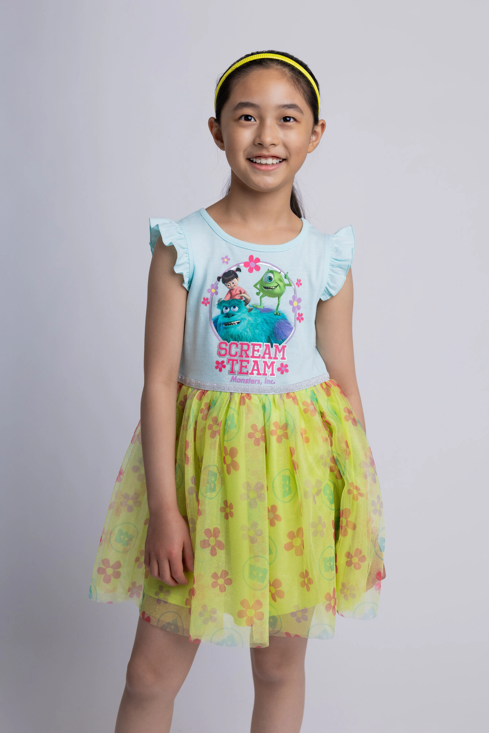 Disney Girls' Flutter Sleeve Tulle Tutu Dress