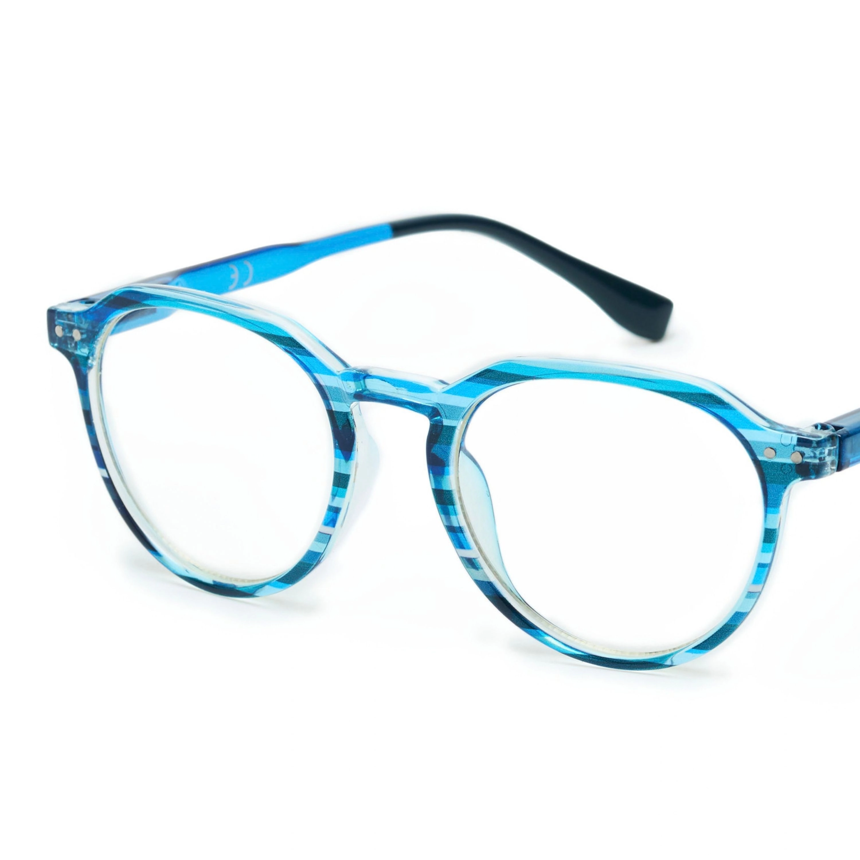 Campo Marzio Roma 1933 Unisex Striped Pattern Reading Glasses 2.5