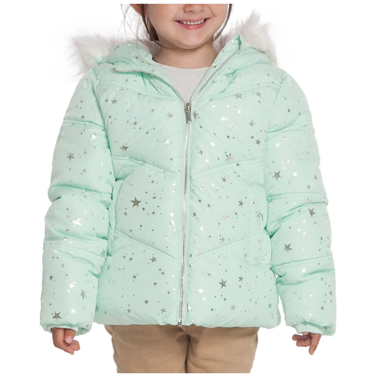 Rokka&Rolla Little & Big Kid Girls Heavyweight Puffer Jacket Bubble Coat