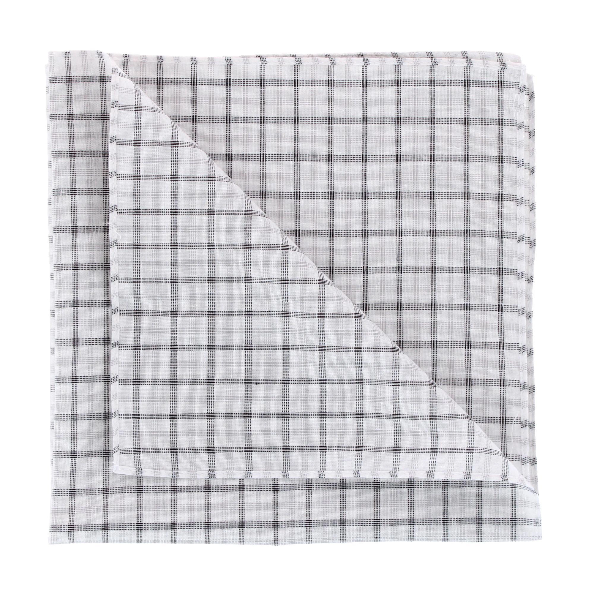 Essentials by Trafalgar Classical Black and White Patterned Handkerchiefs