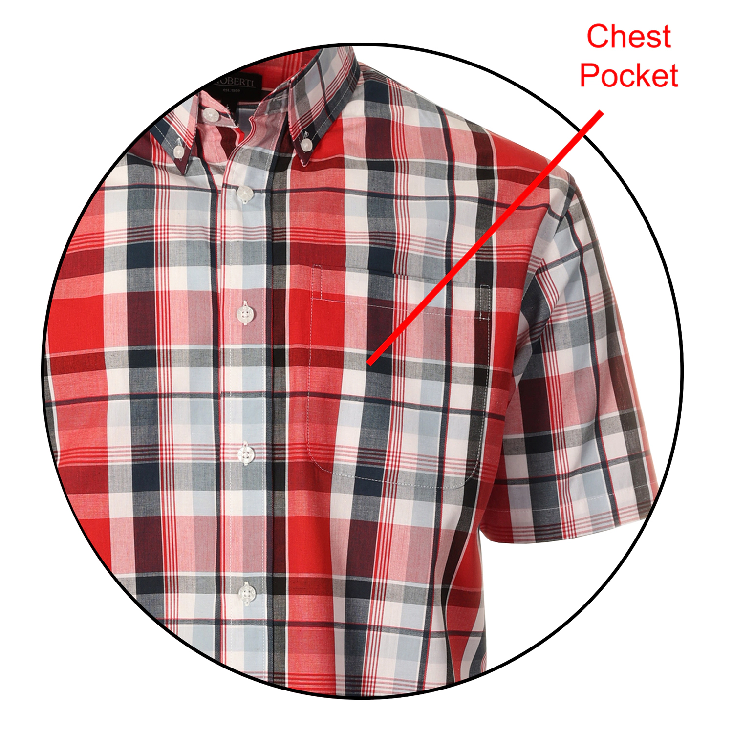 Gioberti Men's Plaid Short Sleeve Shirt