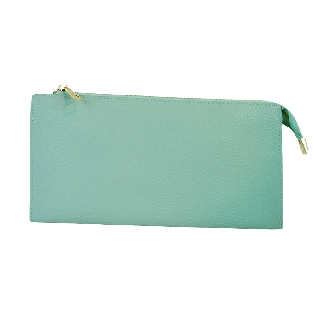 Fashnzfab Faux Leather Slim Wallet Crossbody Bag