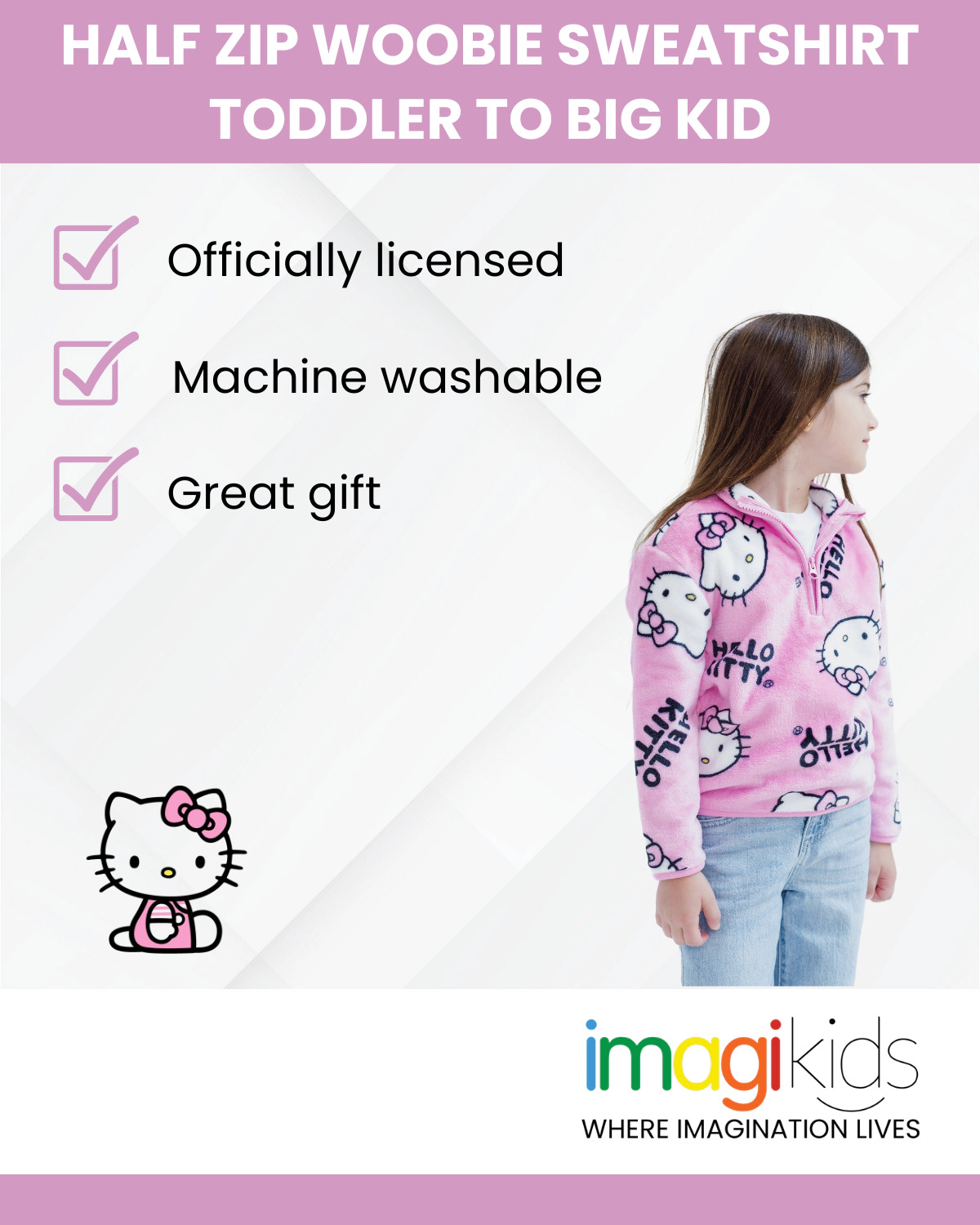 Hello Kitty Girls' Fleece Sweatshirt