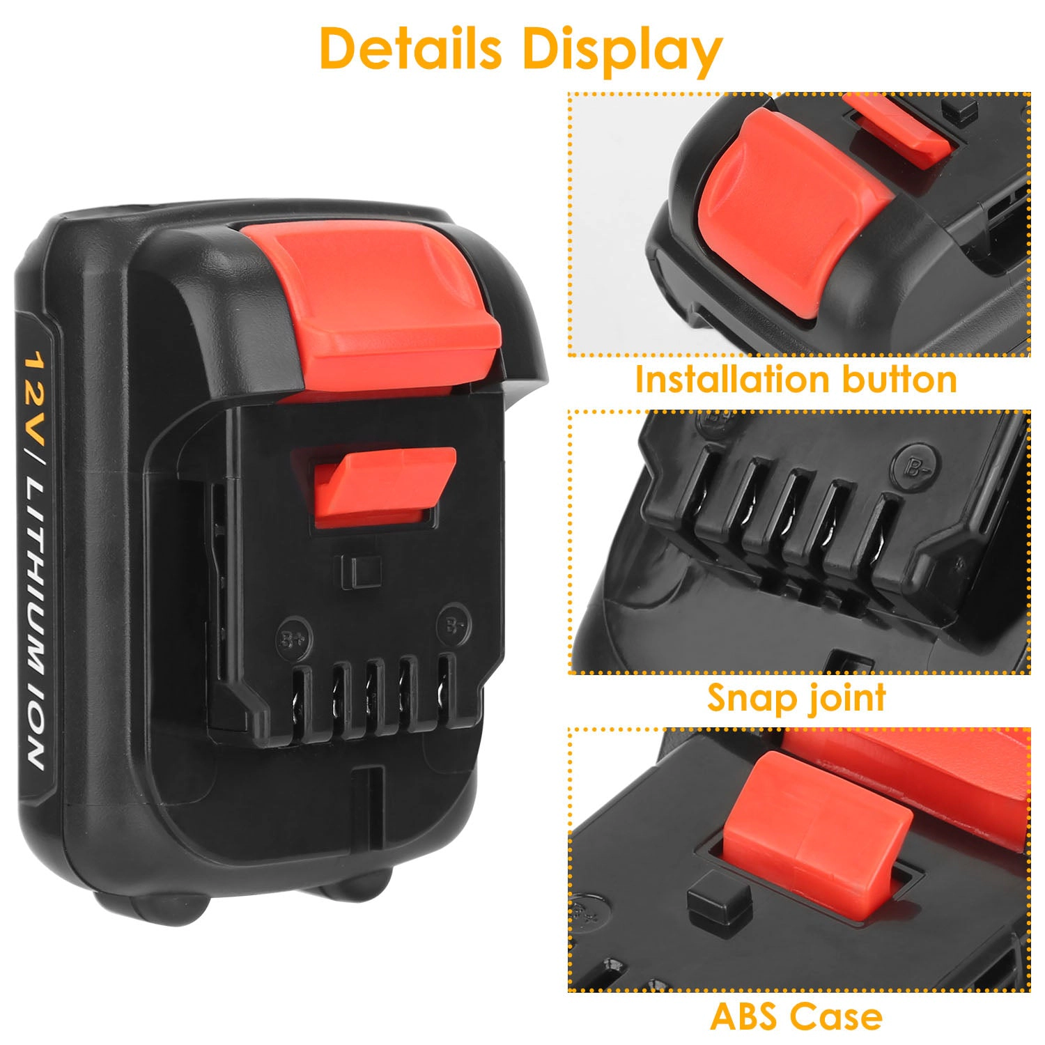 GBruno 2-Pack 12V Li-Ion Power Tool Battery