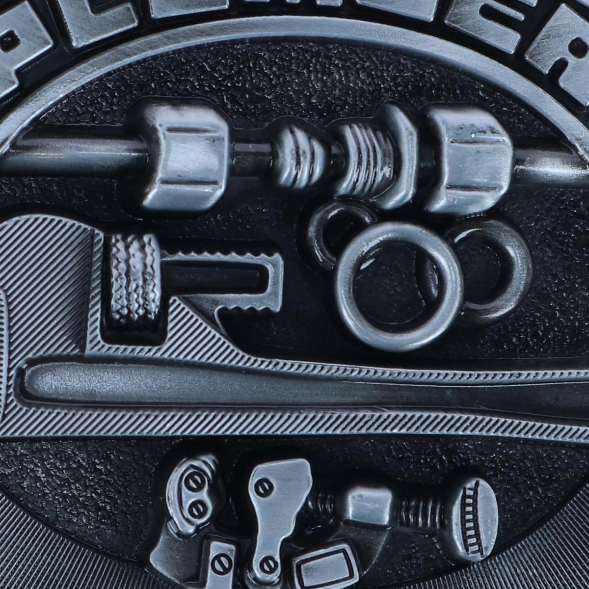CTM Men's Silver Trade Plumber Belt Buckle