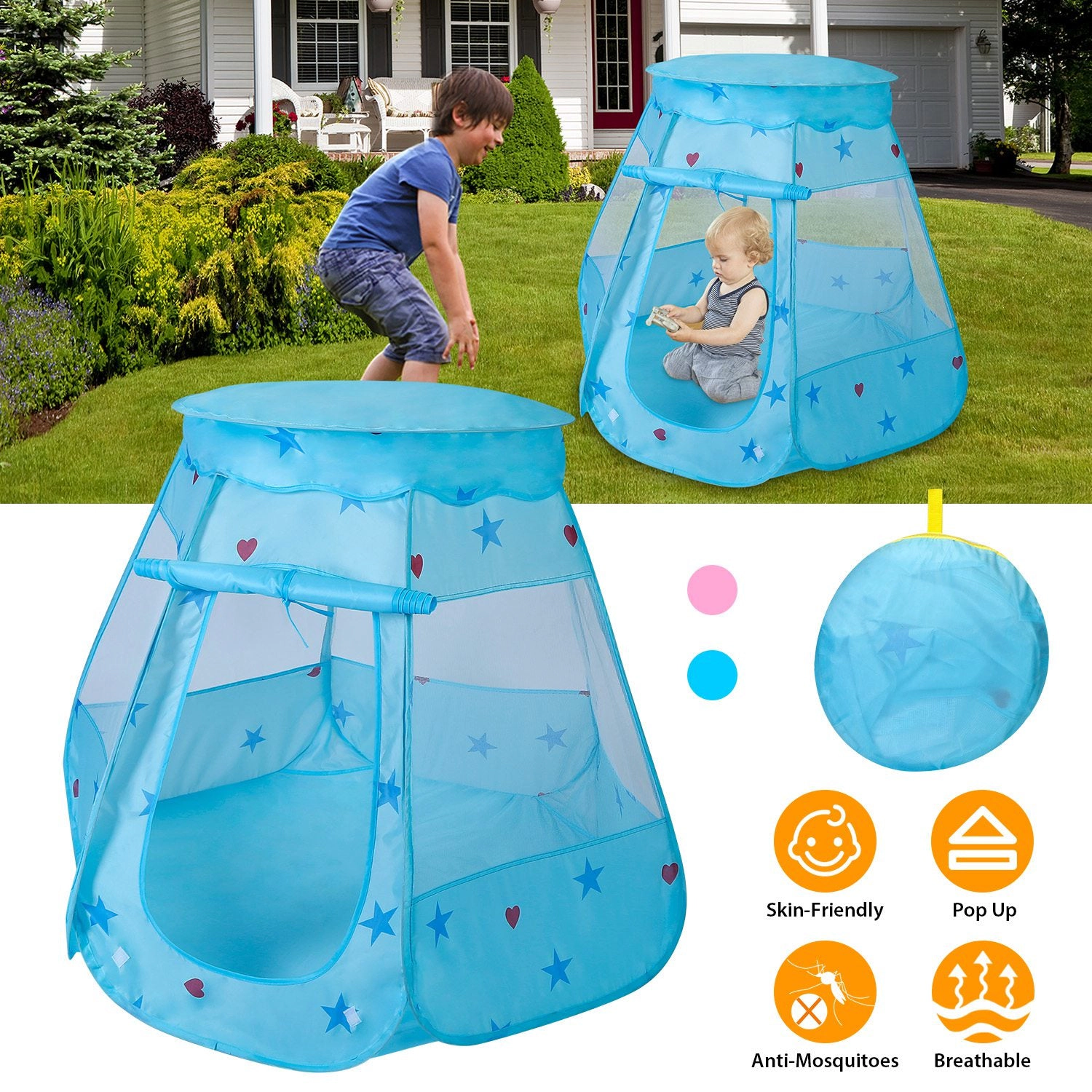 GBruno Pop-Up Castle Play Tent For Kids