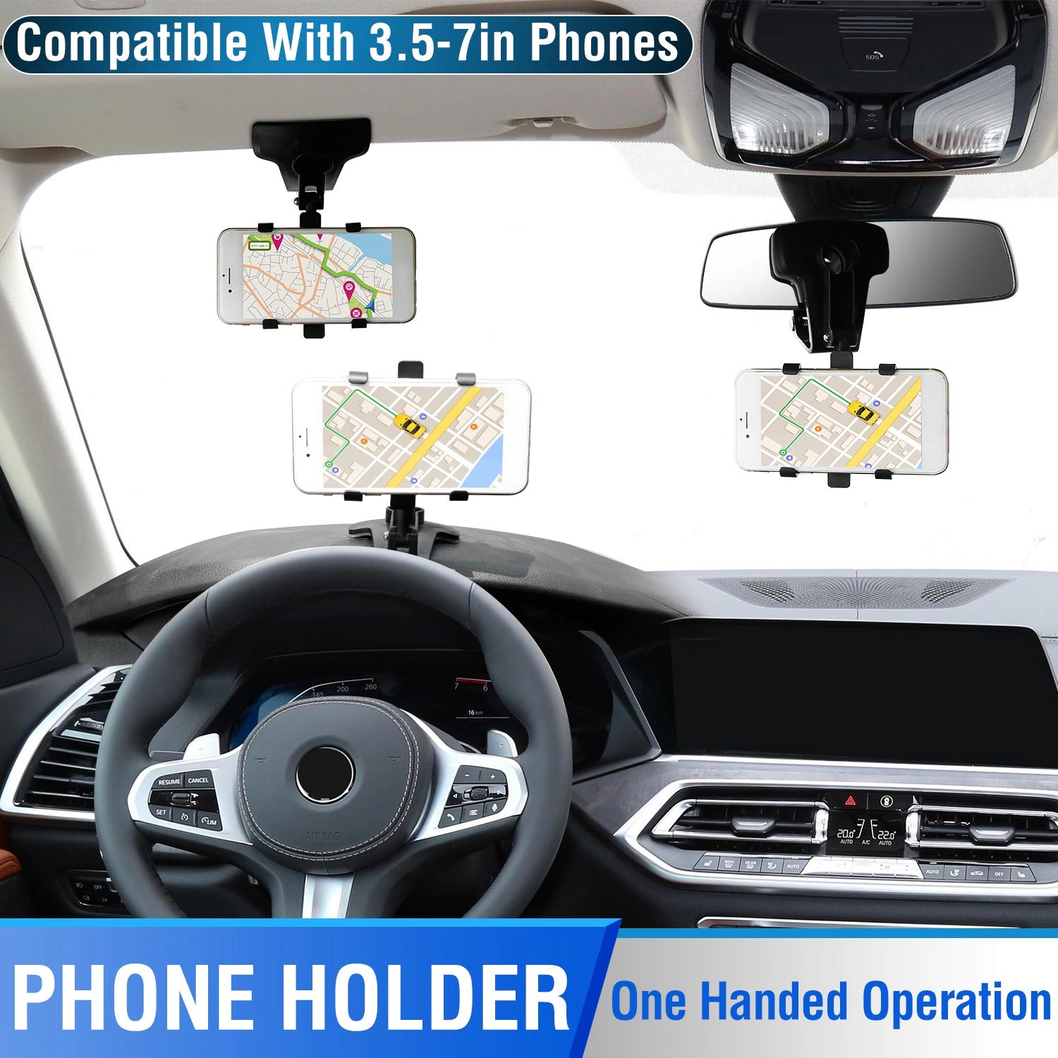 GBruno 360° Rotating Dashboard Phone Holder