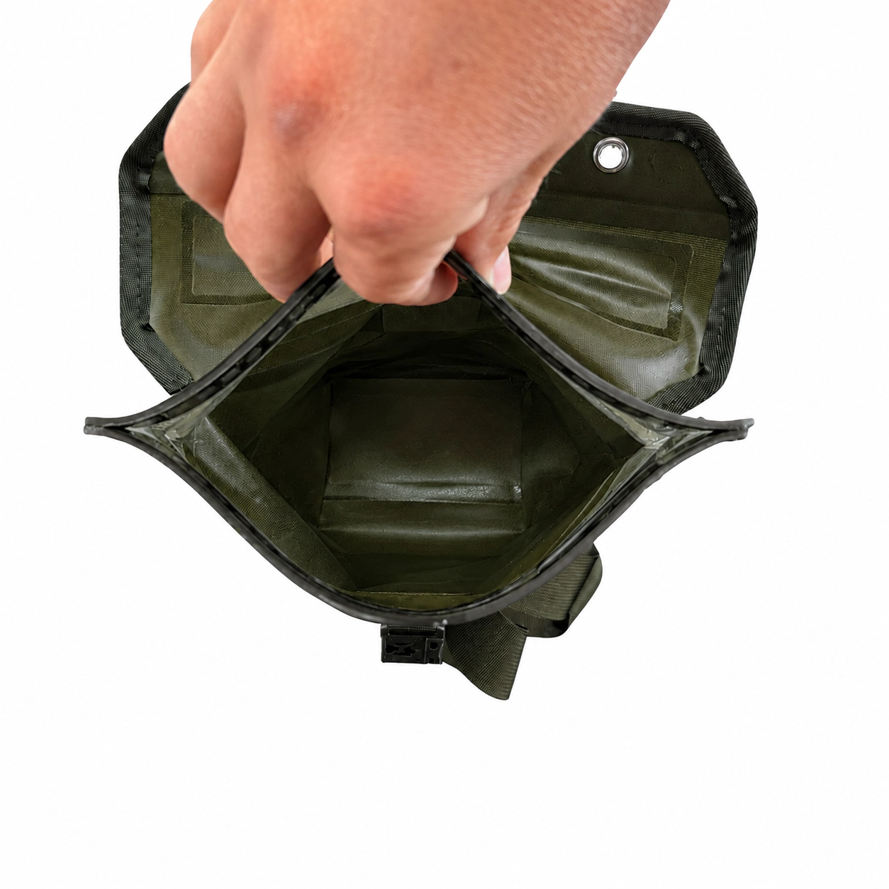 Dry Pocket Olive Night Magnetic Double Lock, Auto-Sealing, Waterproof, Scent Proof, and Floating Dry Bag