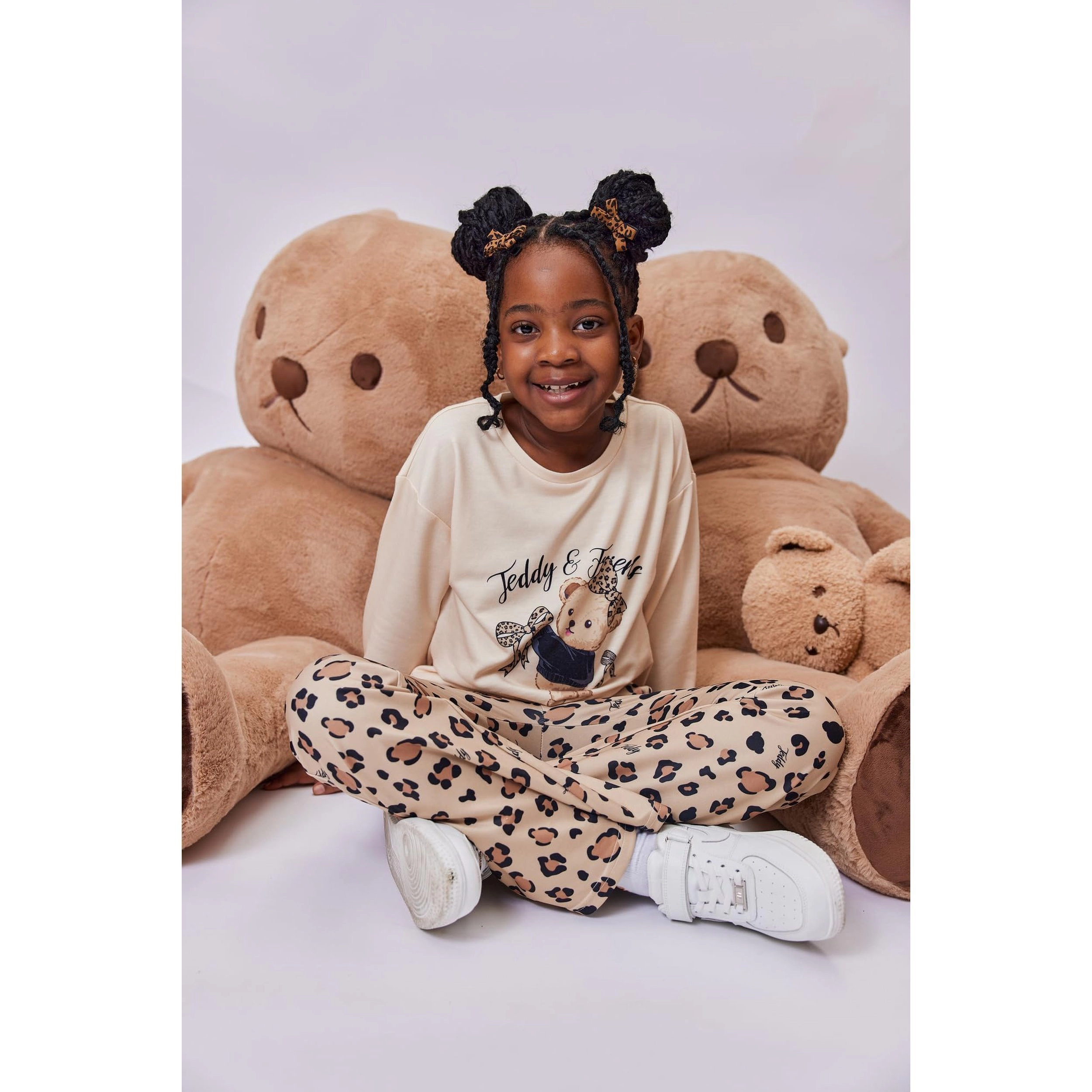Arshiner Girls Piece Clothes Long Sleeve Sweatshirt Flared Pants Fall Clothing Set