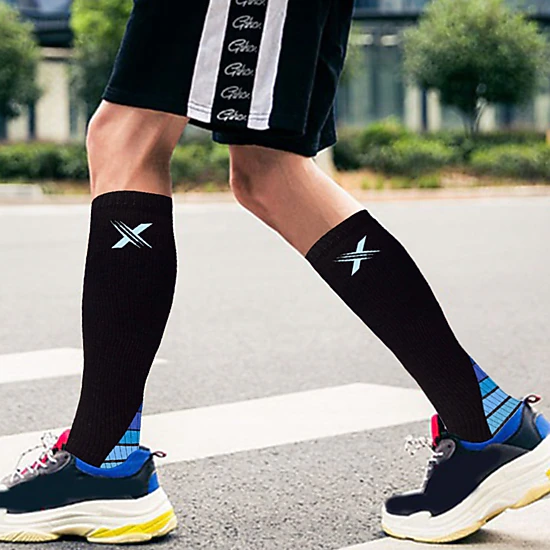 Extreme Fit Unisex Sports Compression Socks - Made For Running, Athletics, Pregnancy And Travel - 6 Pair