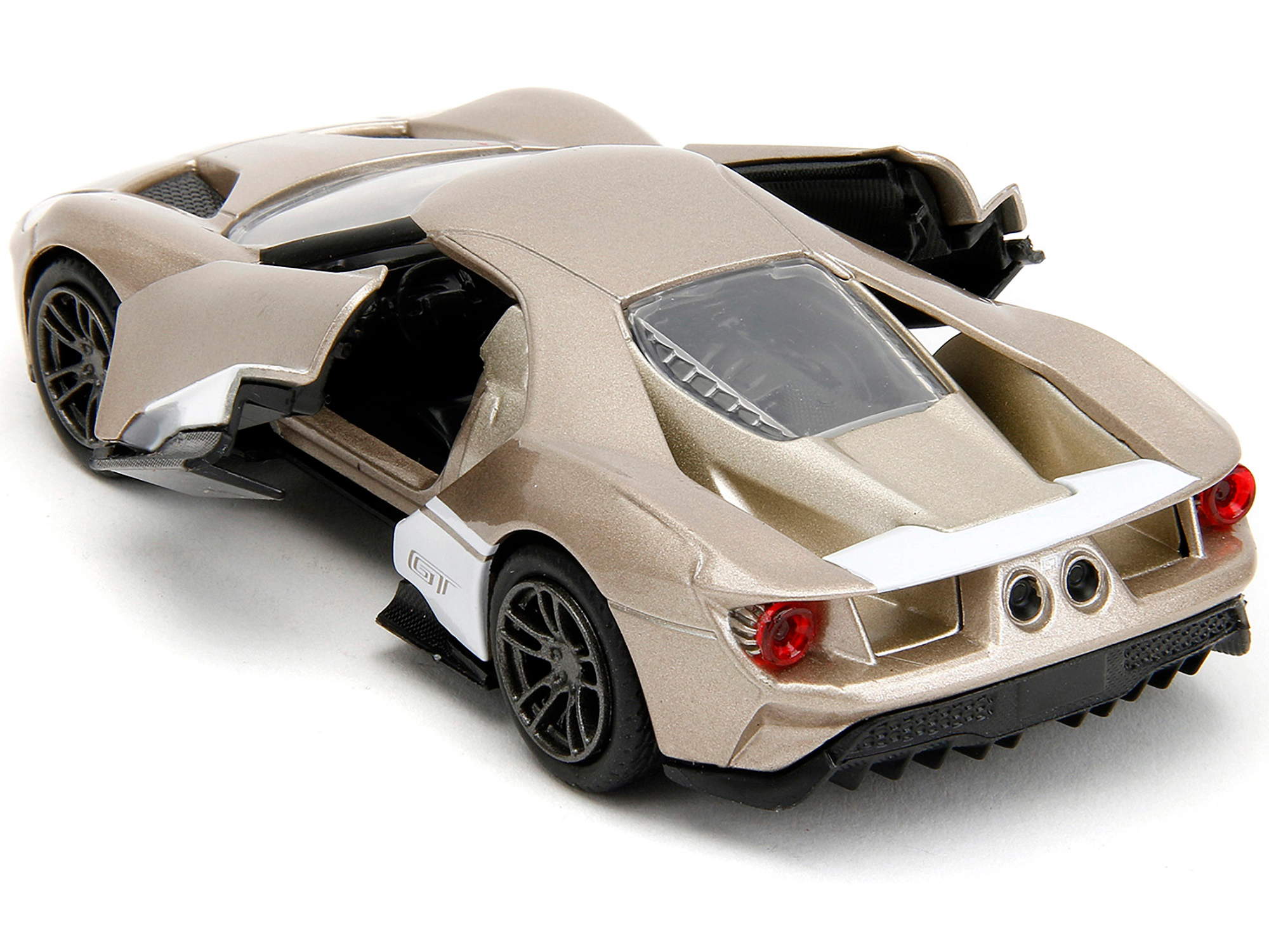 Jada 2017 Ford GT Gold Metallic with White Accents "Pink Slips" Series 1/32 Diecast Model Car by Jada