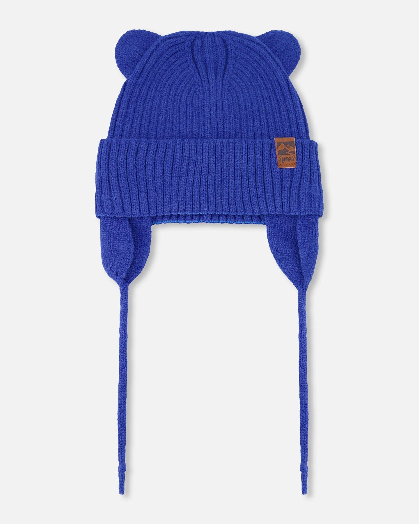 Deux par Boys Ribbed 3D Ear Knit Hat
