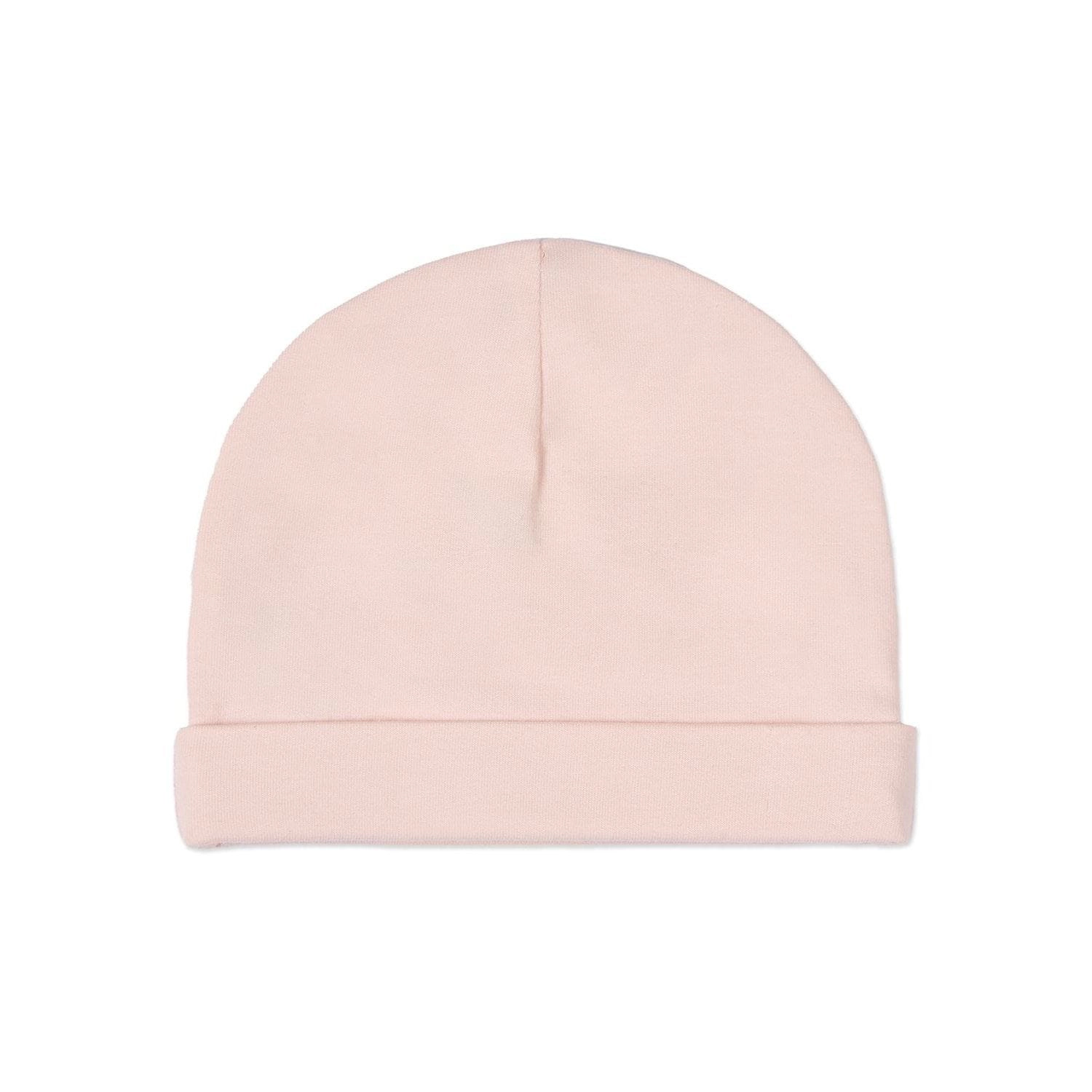 Memoi Infant Girls Solid Color Cotton Rich Baby Beanie