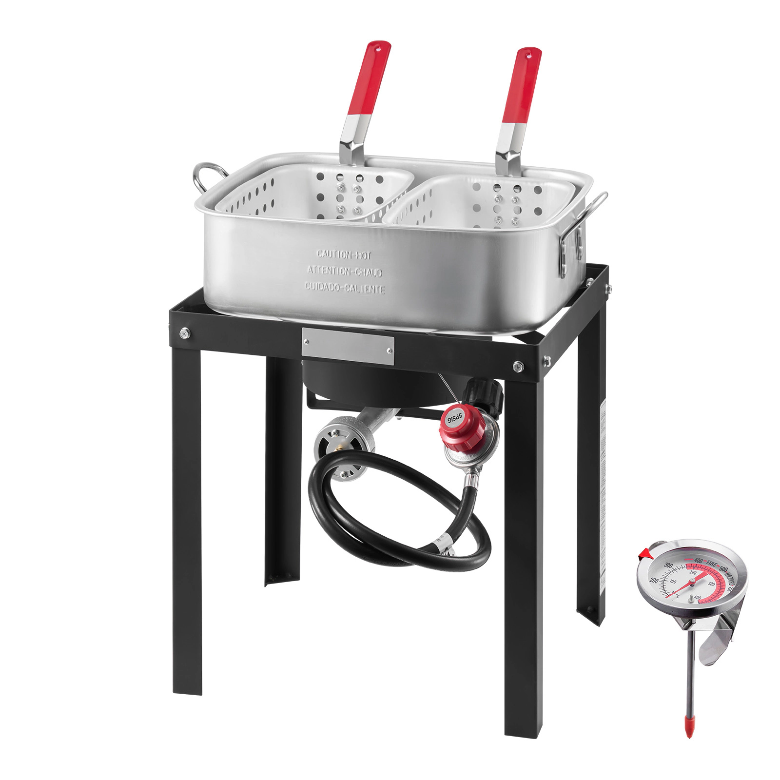 HONGGE Seafood Boiling Kit with Strainer Outdoor Boil Pot and Basket Cooking Set for Crab Crawfish Lobster