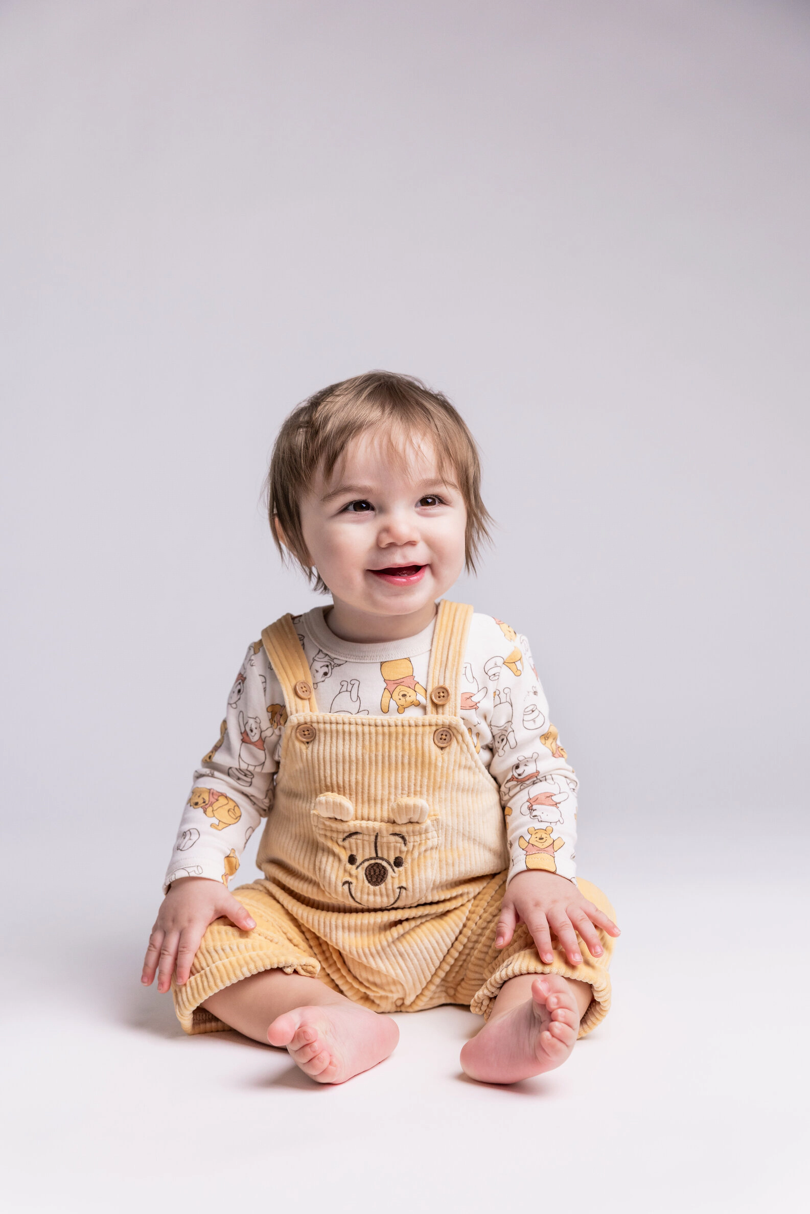 Disney Winnie the Pooh Baby Boy or Girl 2-Piece Overalls and T-Shirt Set