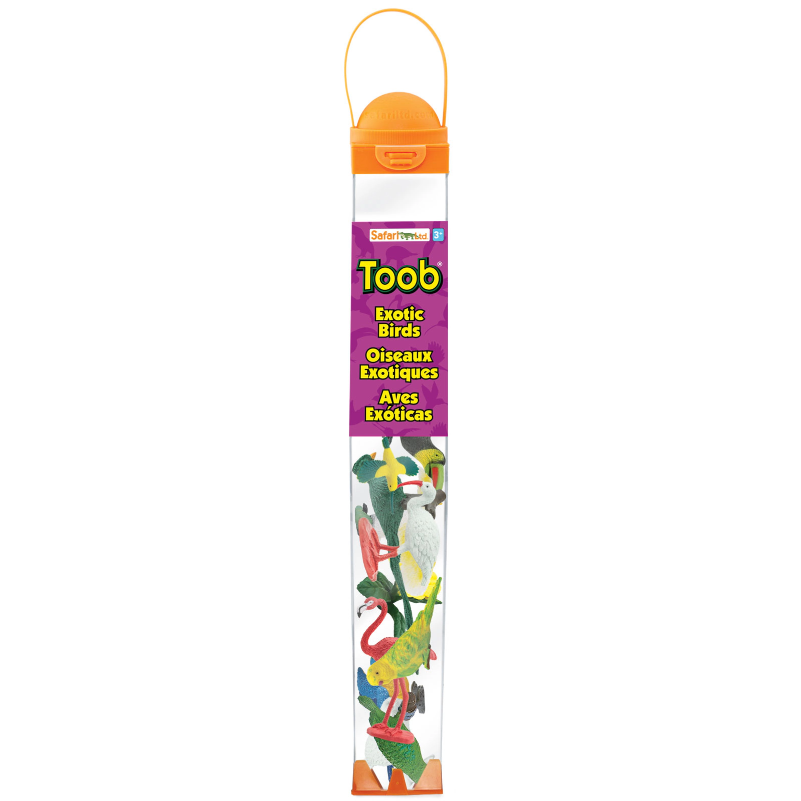 Safari Ltd. - Exotic Birds TOOB - contains 10 Mini Figurines
