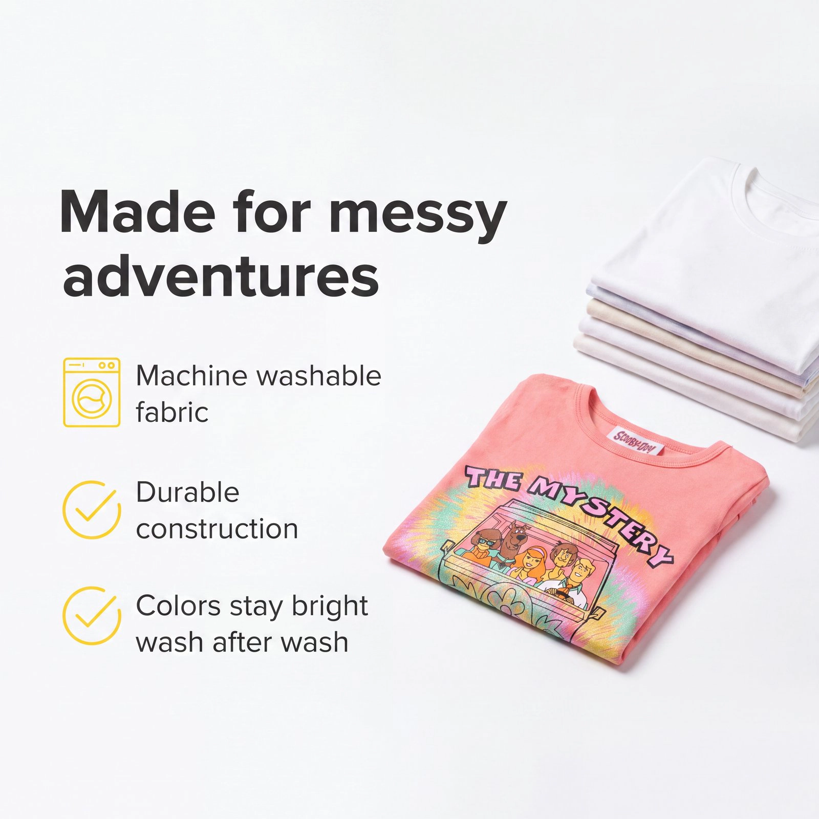 Scooby-Doo Girls' Glitter Graphic T-Shirt