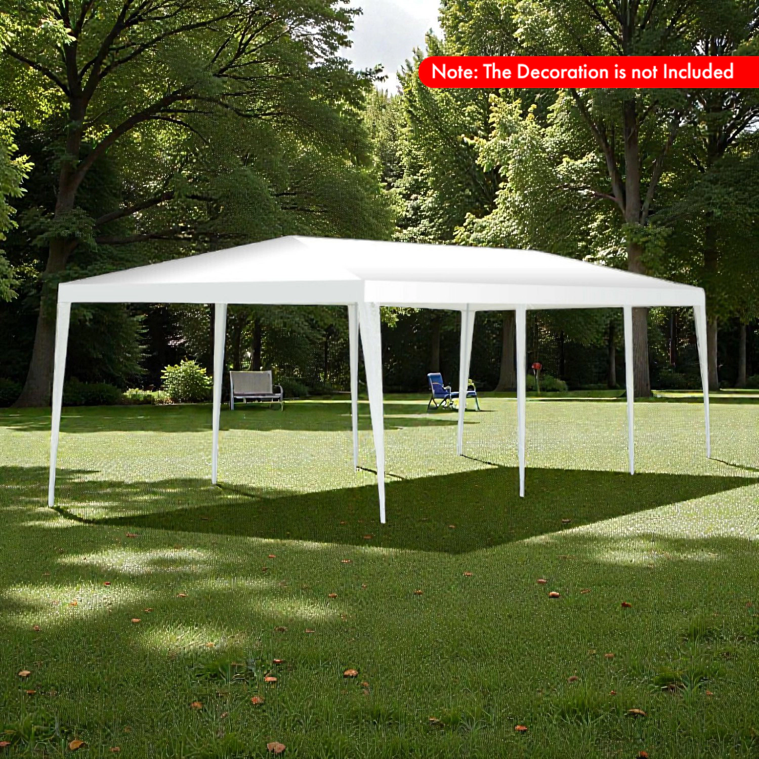 Hivvago Large 10x30 Ft Canopy Shelter with Tie-Down Ropes and Ground Stakes