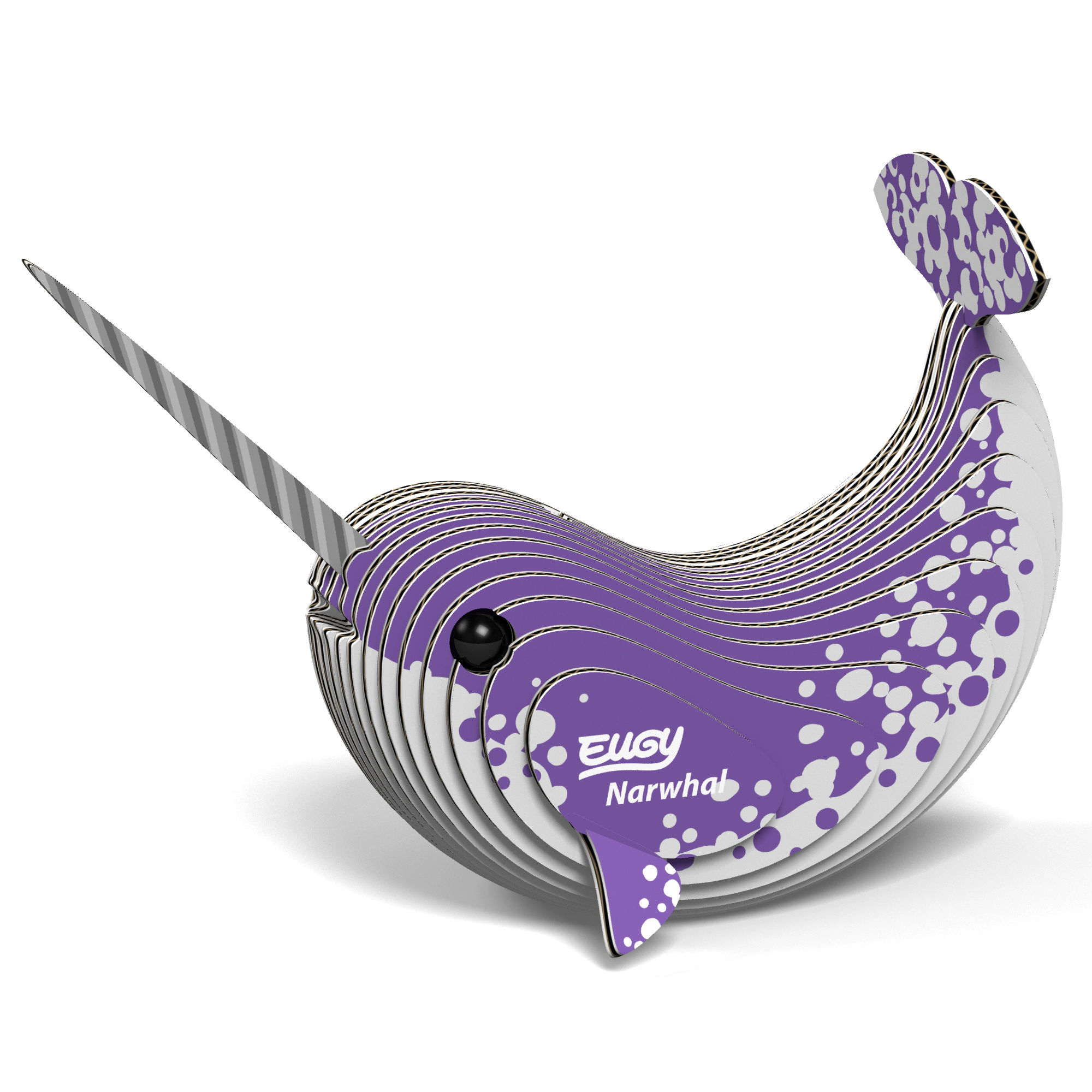 EUGY Narwhal 3D Puzzle - contains 23 puzzle pieces