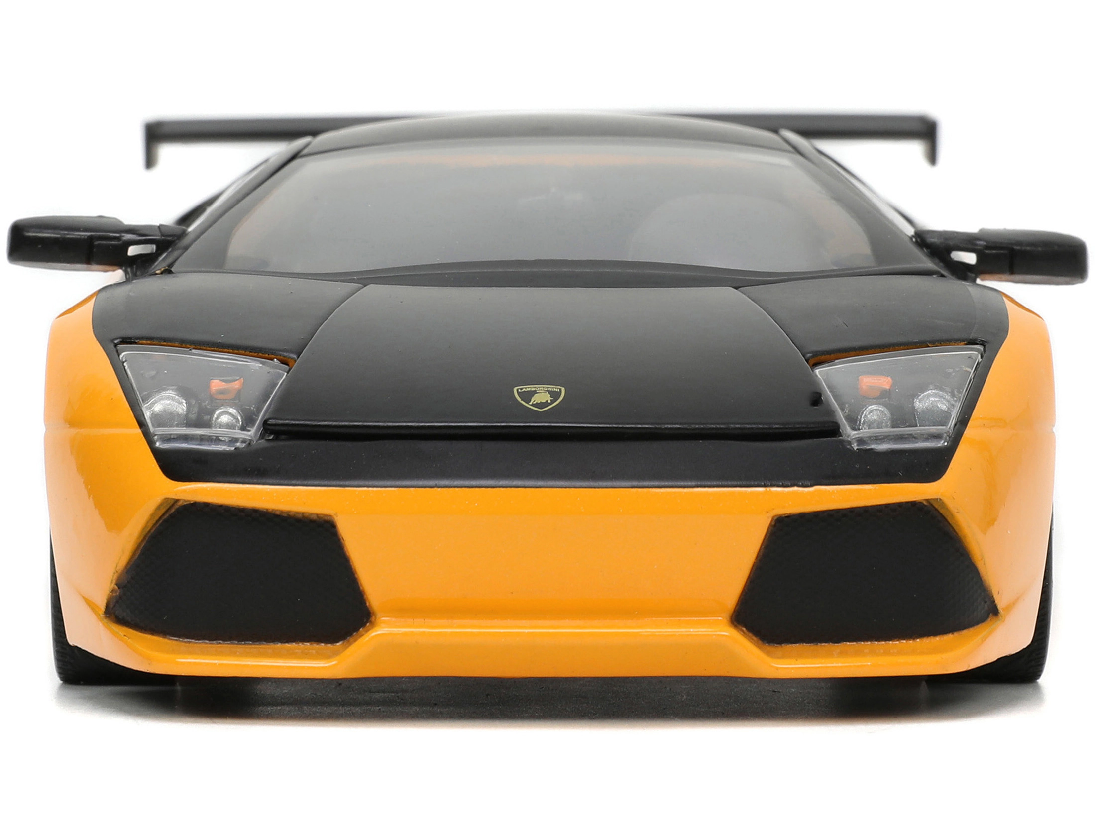 Jada Lamborghini Murcielago LP 640 Yellow Metallic and Matt Black "Hyper-Spec" Series 1/24 Diecast Model Car by Jada
