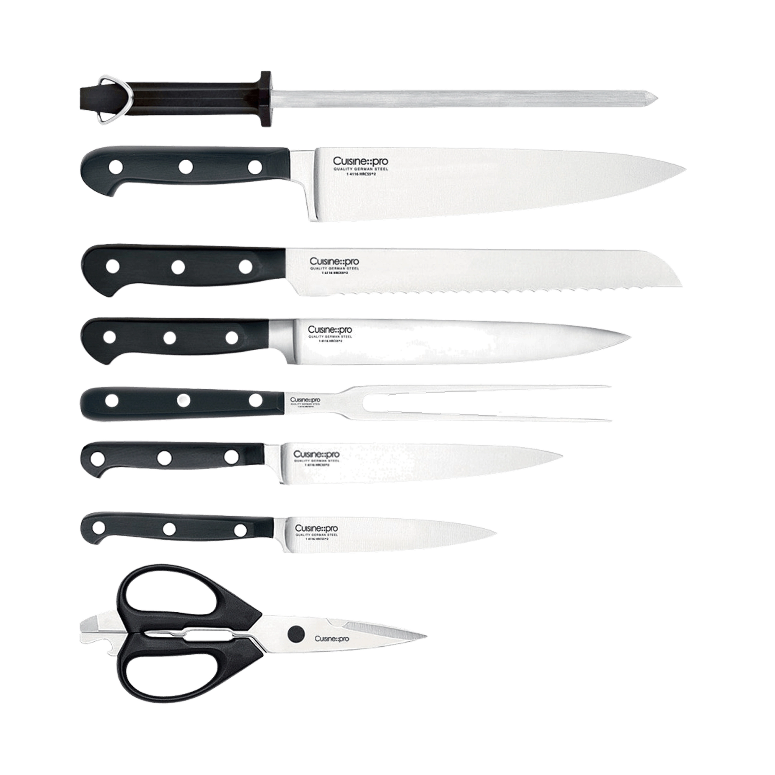 Cuisine::pro® SABRE Knife Block 9 Piece