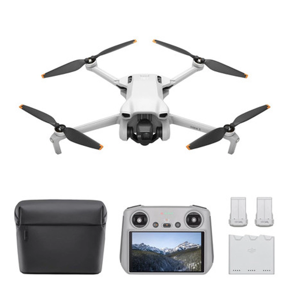 DJI Mini 3 Fly More Combo (DJI RC), Drones with Camera for Adults 4K, 3 Batteries for 114-min Flight Time, Vertical