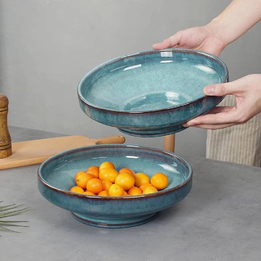 Haven Craftworks Unisex Decorative Ceramic Pedestal Countertop Bowl