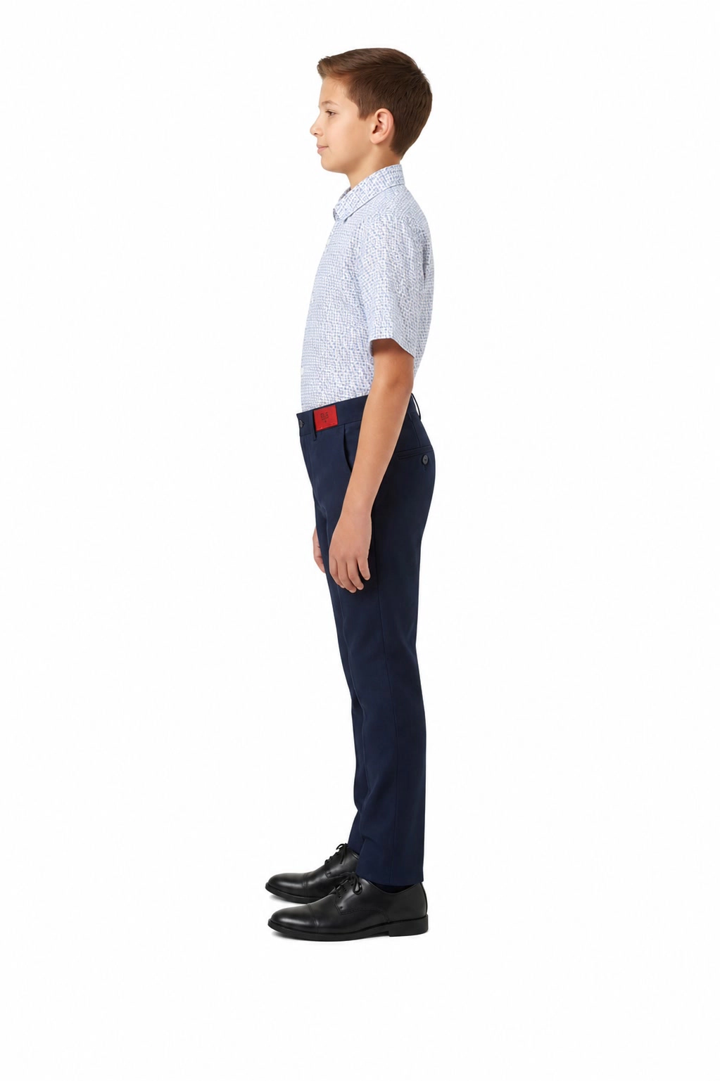 Elie Balleh Boys Slim Fit Printed Button-Down Shirt