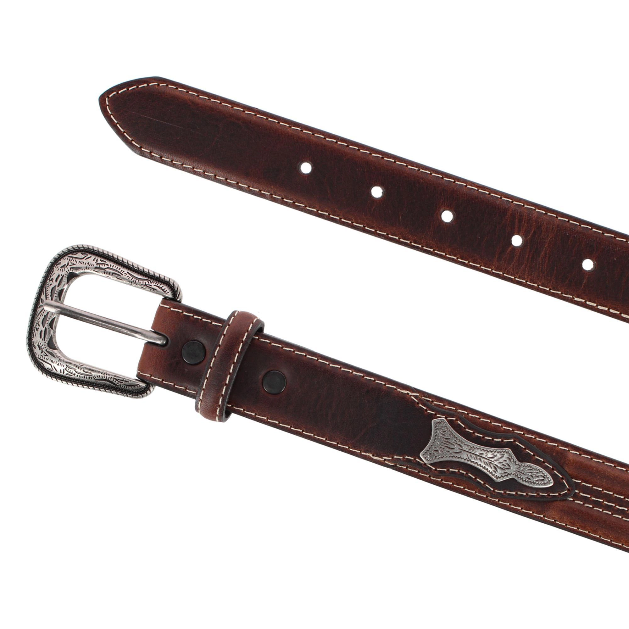 Roper Boy's 30mm Concho Top Grain Leather Belt