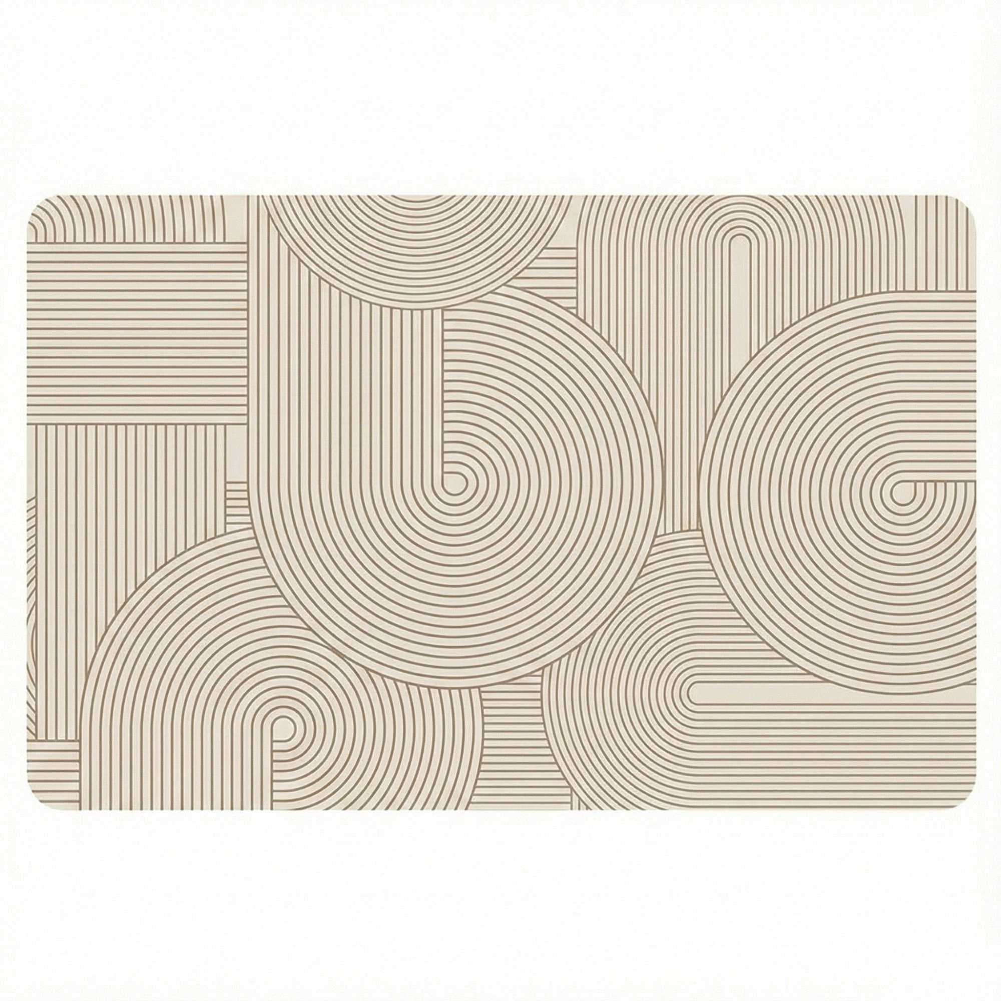 Alilang Unisex Anti Fatigue Kitchen Floor Mat with Geometric Line Pattern Cushioned Standing Rug for Sink Counter and Pr