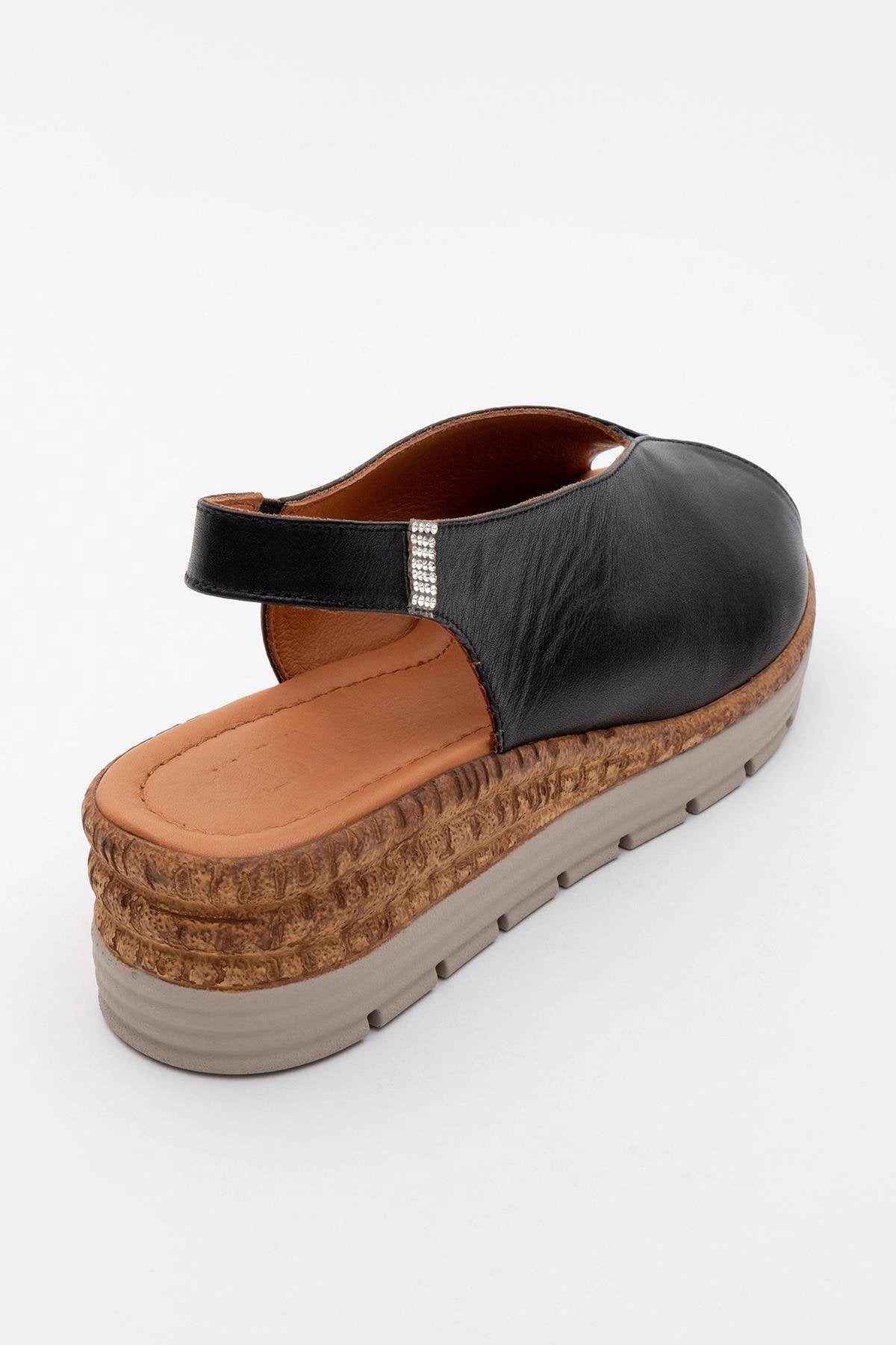 Forever & Always Womens Blom Leather Platform Sandals