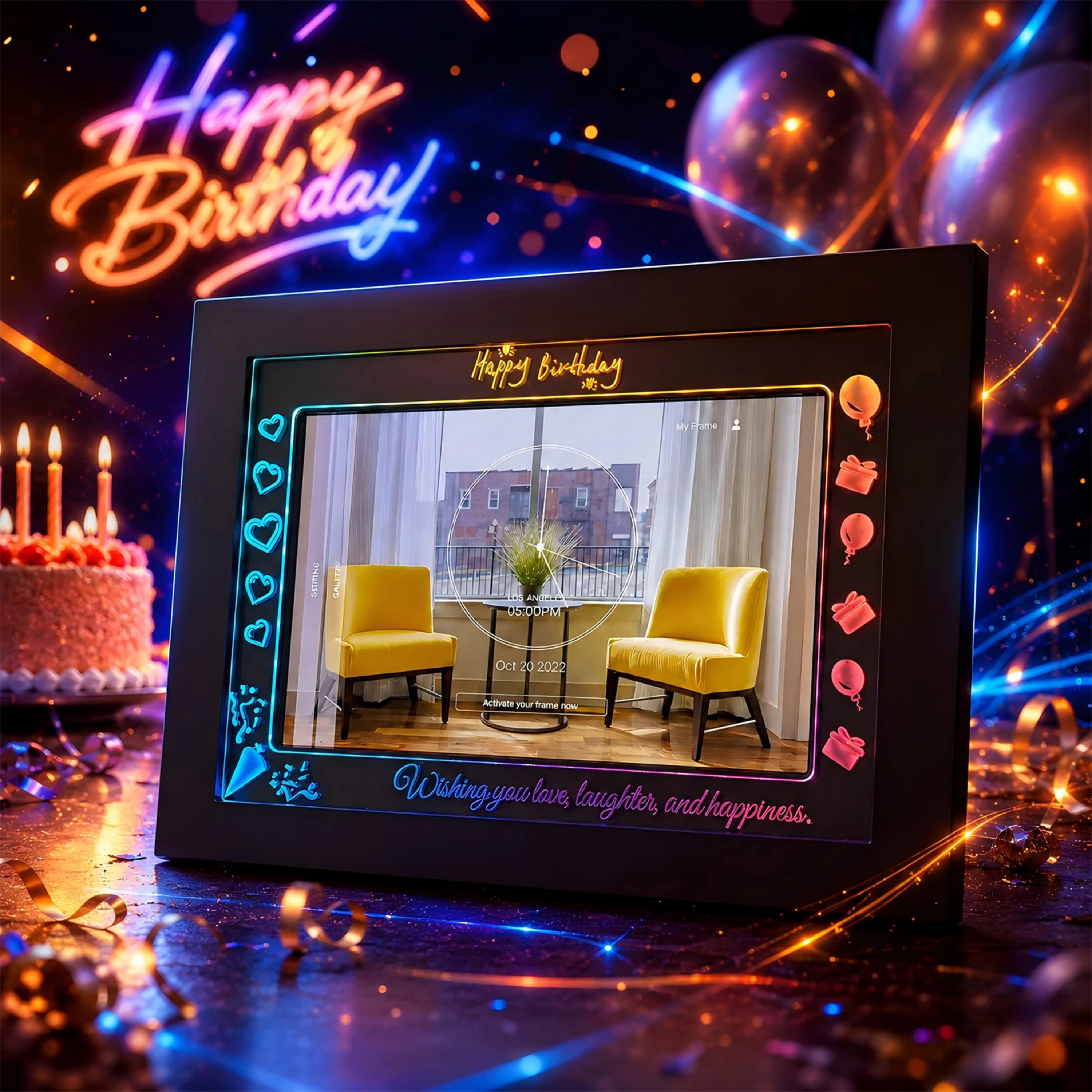 Eco4life 10.1" WiFi RGB Digital Photo Frame Birthday Gift for Women