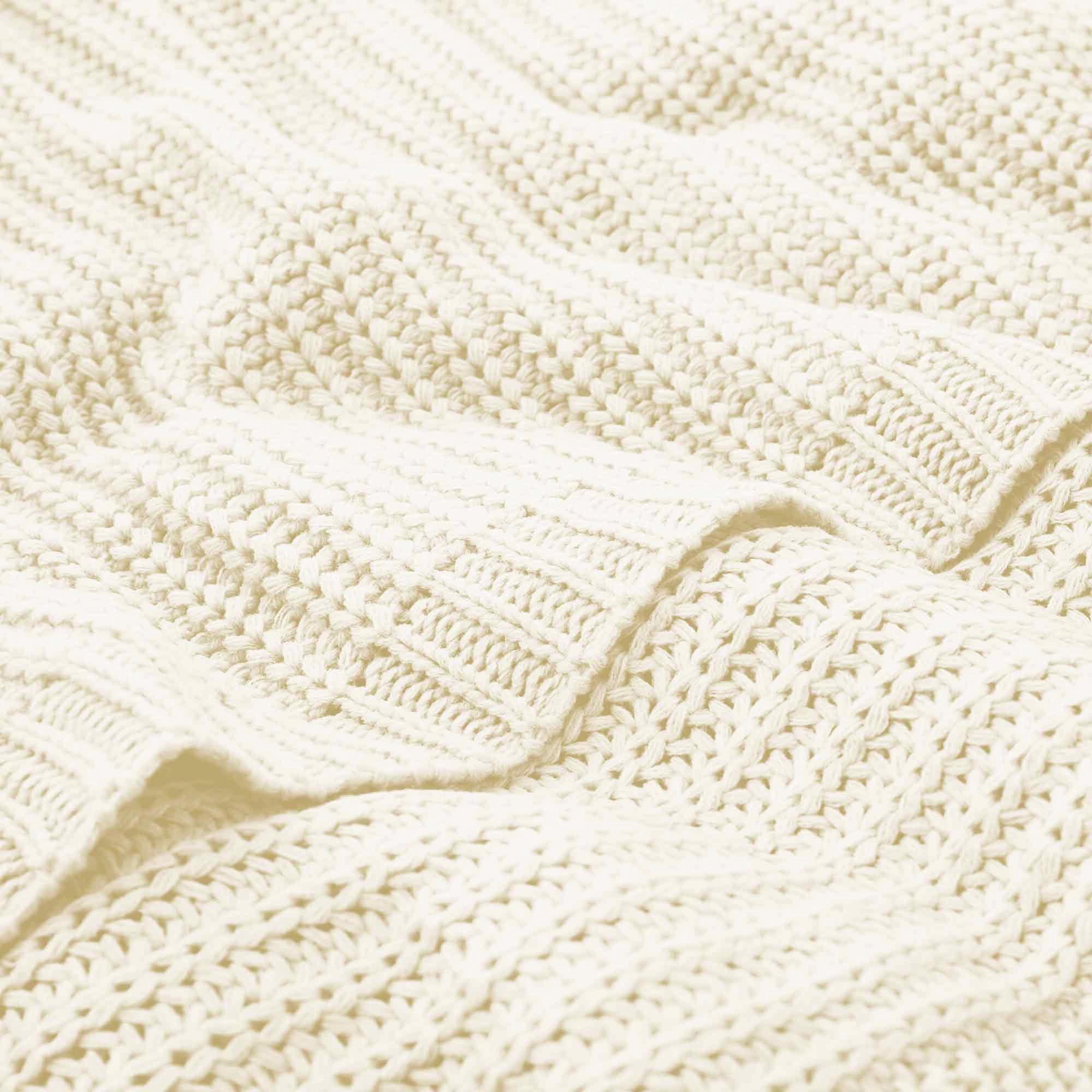 PEACENEST Soft Knitted Throw Blanket Cozy Decorative for Sofa and Bed