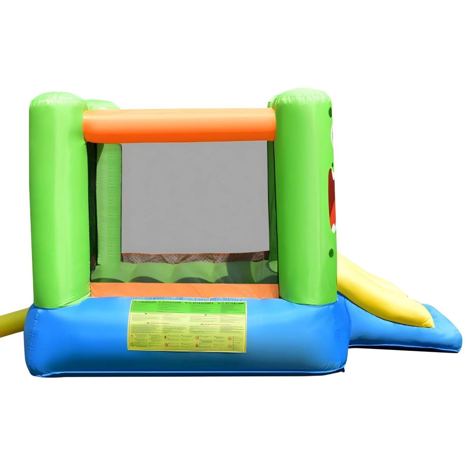 SUGIFT Inflatable Bounce House Jumper Castle Kid's Playhouse Long Slide 198-lb Capacity Ages 3-10 Color As Picture Shows