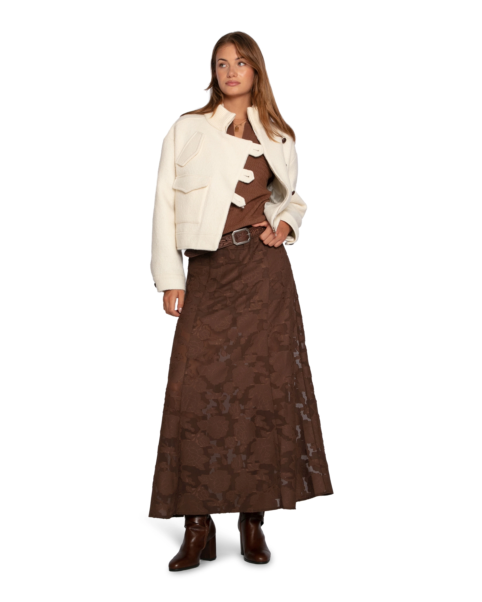 Belle & Bloom Play It Cool Coupe Maxi Skirt
