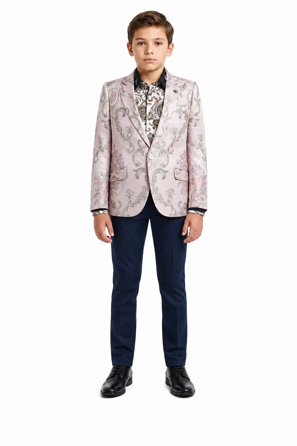 Elie Balleh Boys Slim Fit Modern Sports Coat