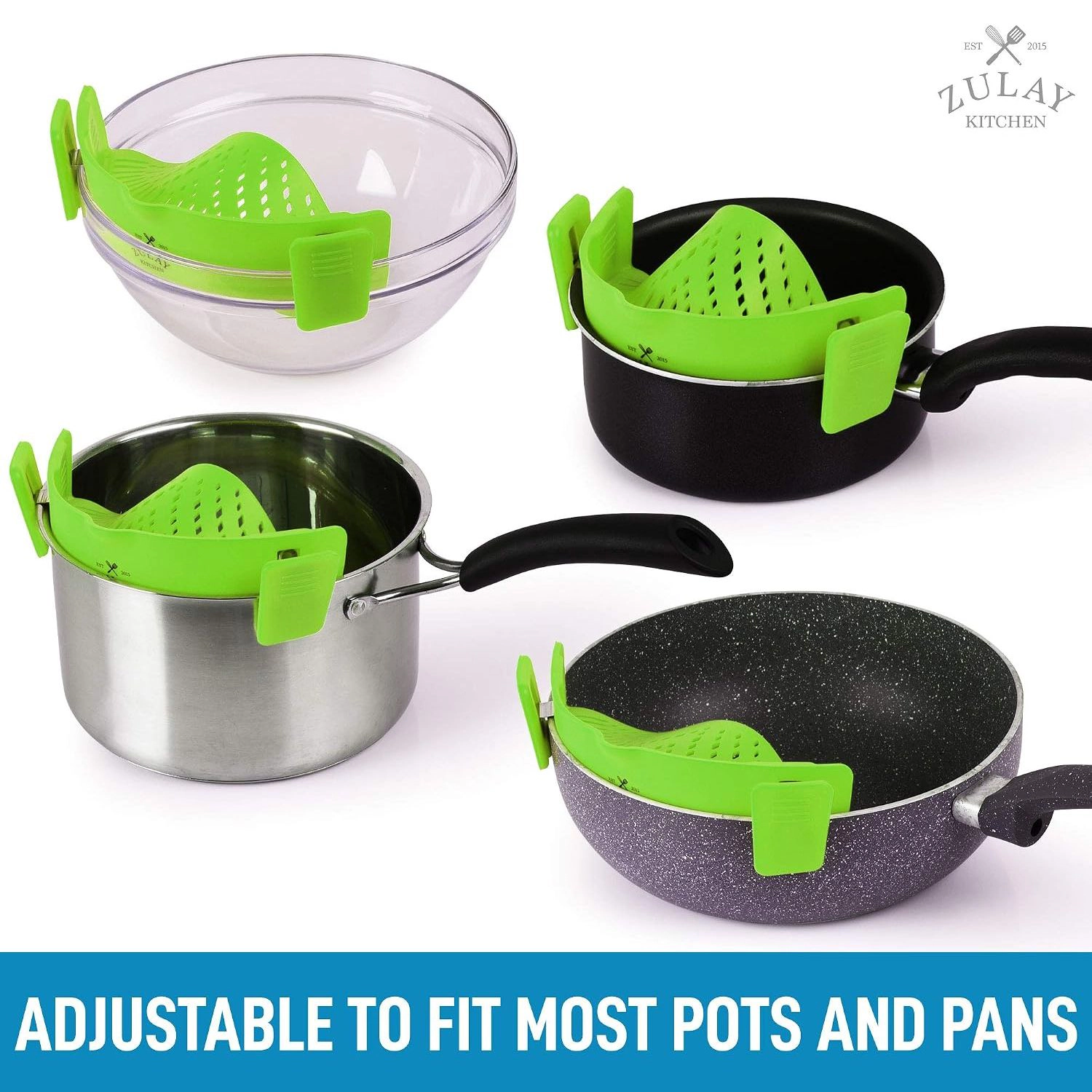 Zulay Kitchen Silicone Pot Strainer