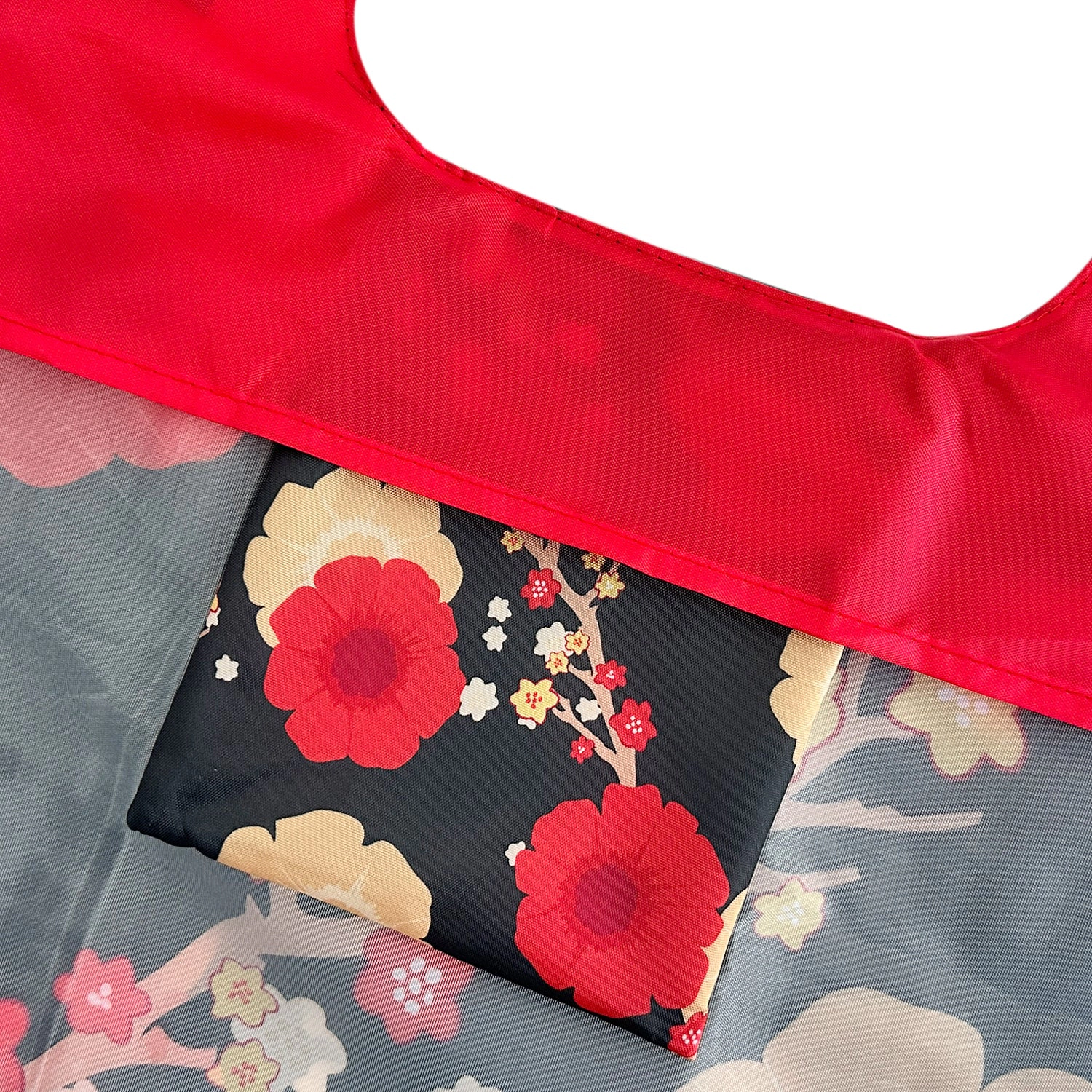 Wrapables AllyBag Collection Reusable Grocery Shopping Bag, Midnight Floral