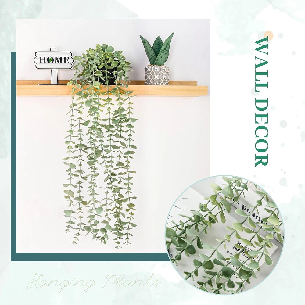 Novsight Trading Unisex Artificial Hanging Eucalyptus Plant in Pot