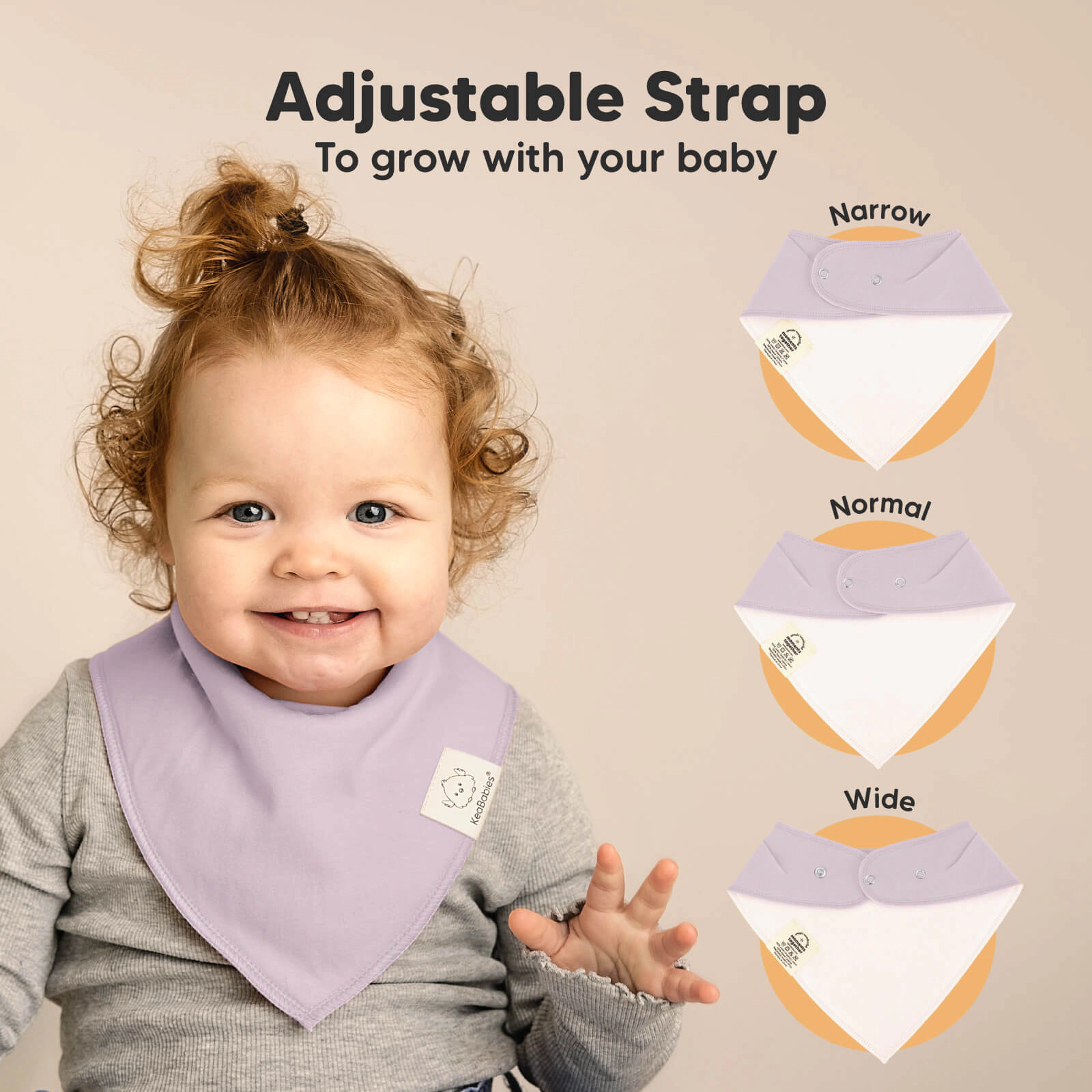 KeaBabies 10-Pack Organic Bandana Bibs